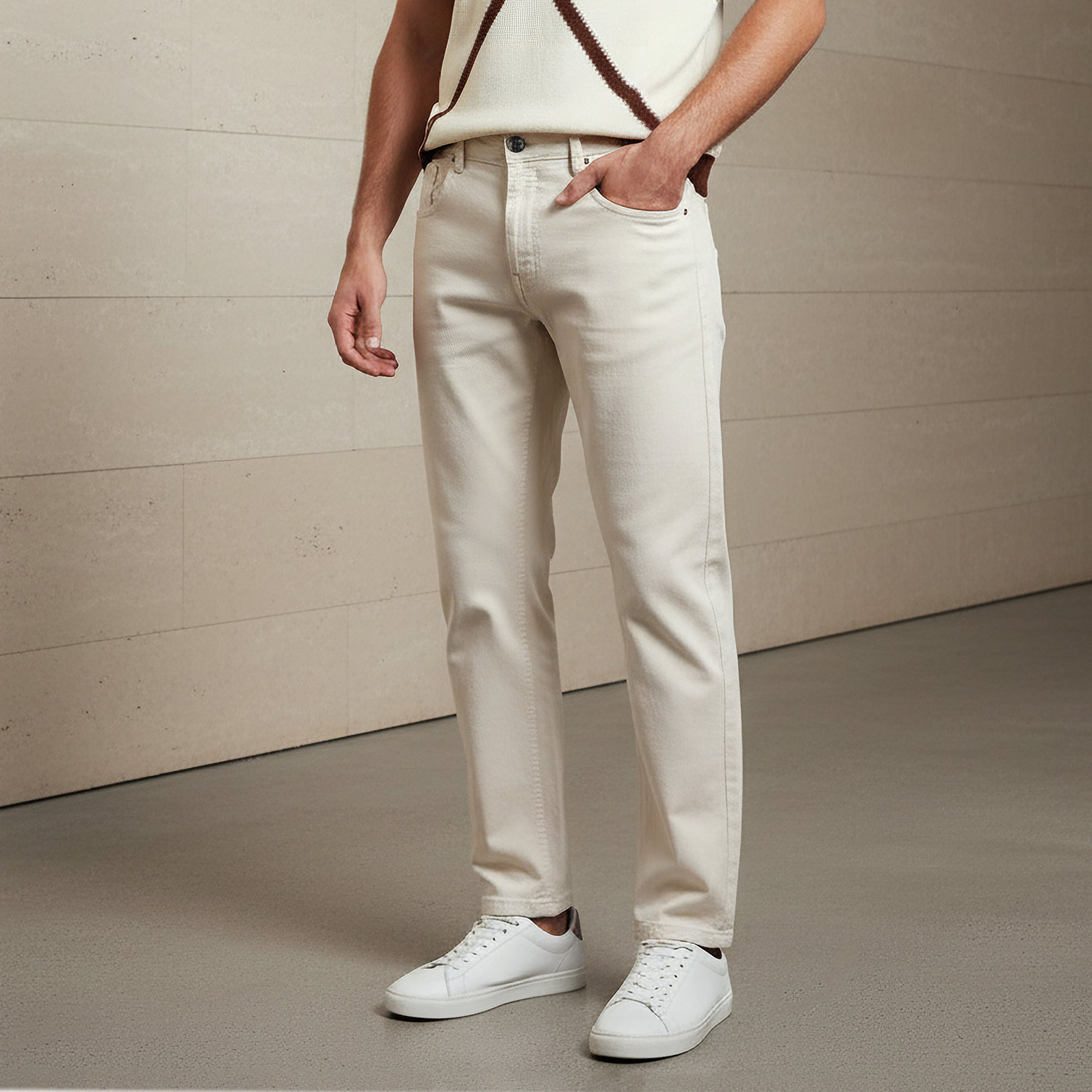 Men Regular Fit Mid-Rise Cropped Jeans-men-clothing-bottoms-jeans-image-1