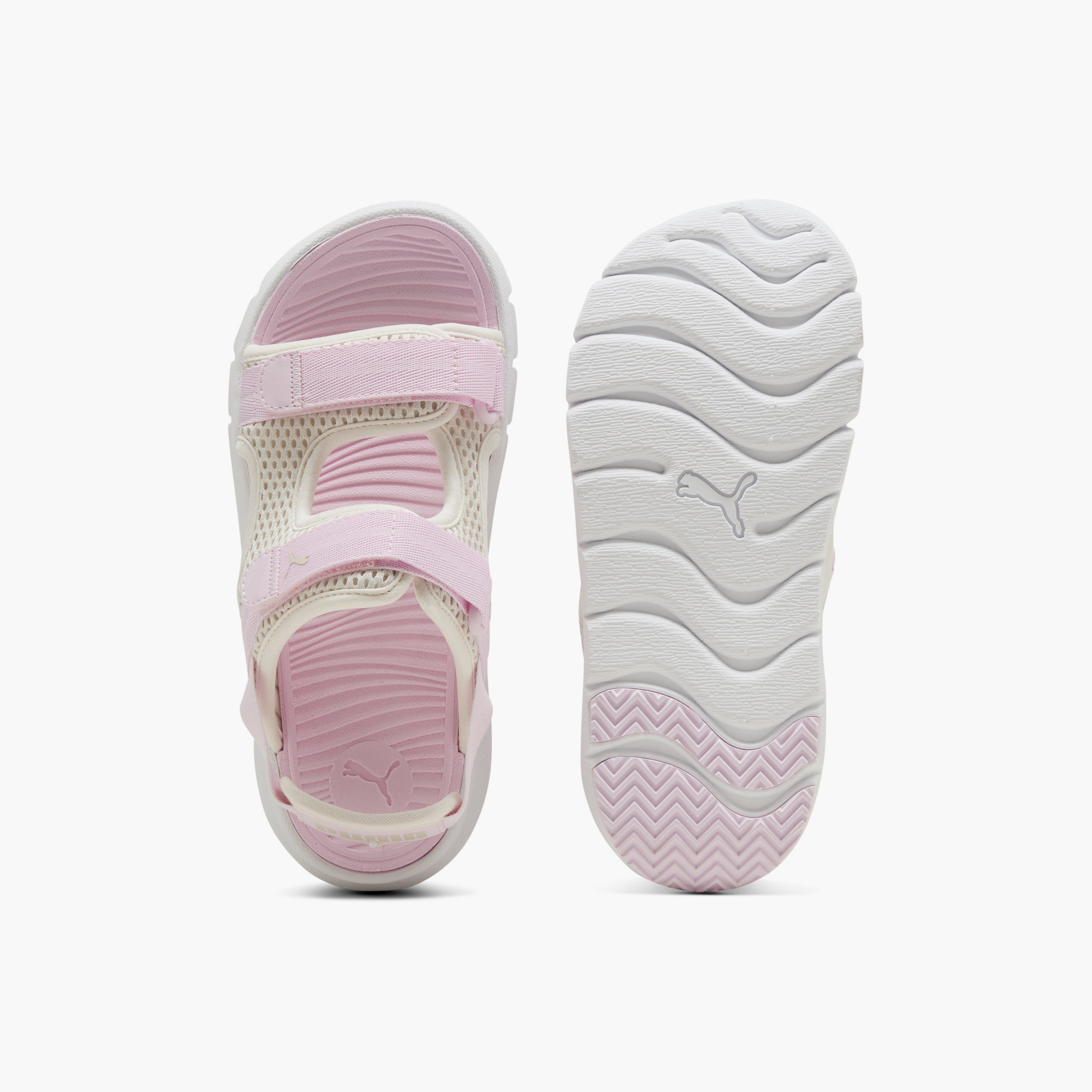 Puma Girls Evolve Logo Print Strap Sandals-girls-shoes-sandals-image-3