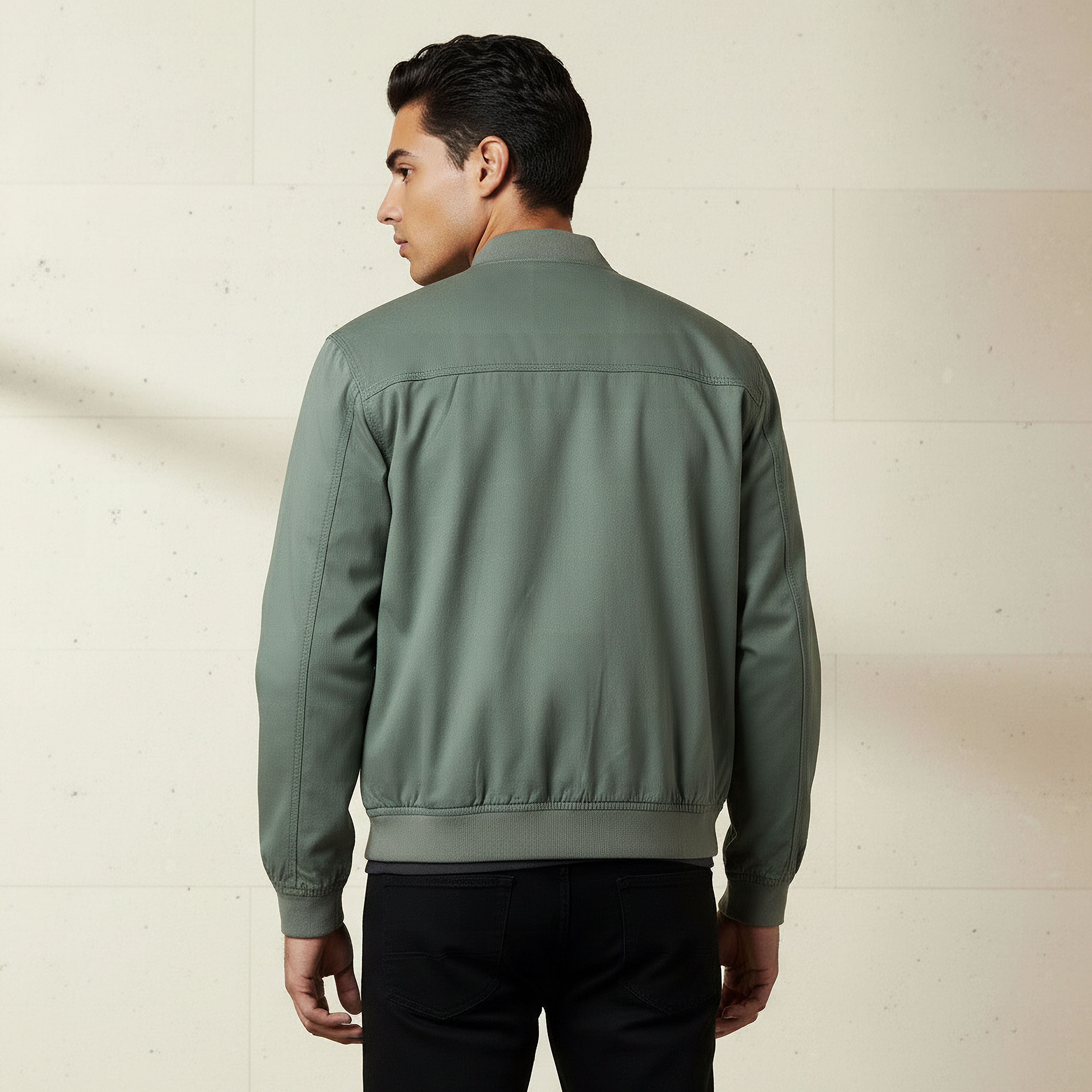 Men Regular Fit Twill Bomber Jacket-men-clothing-jacketsandblazers-jackets-image-3