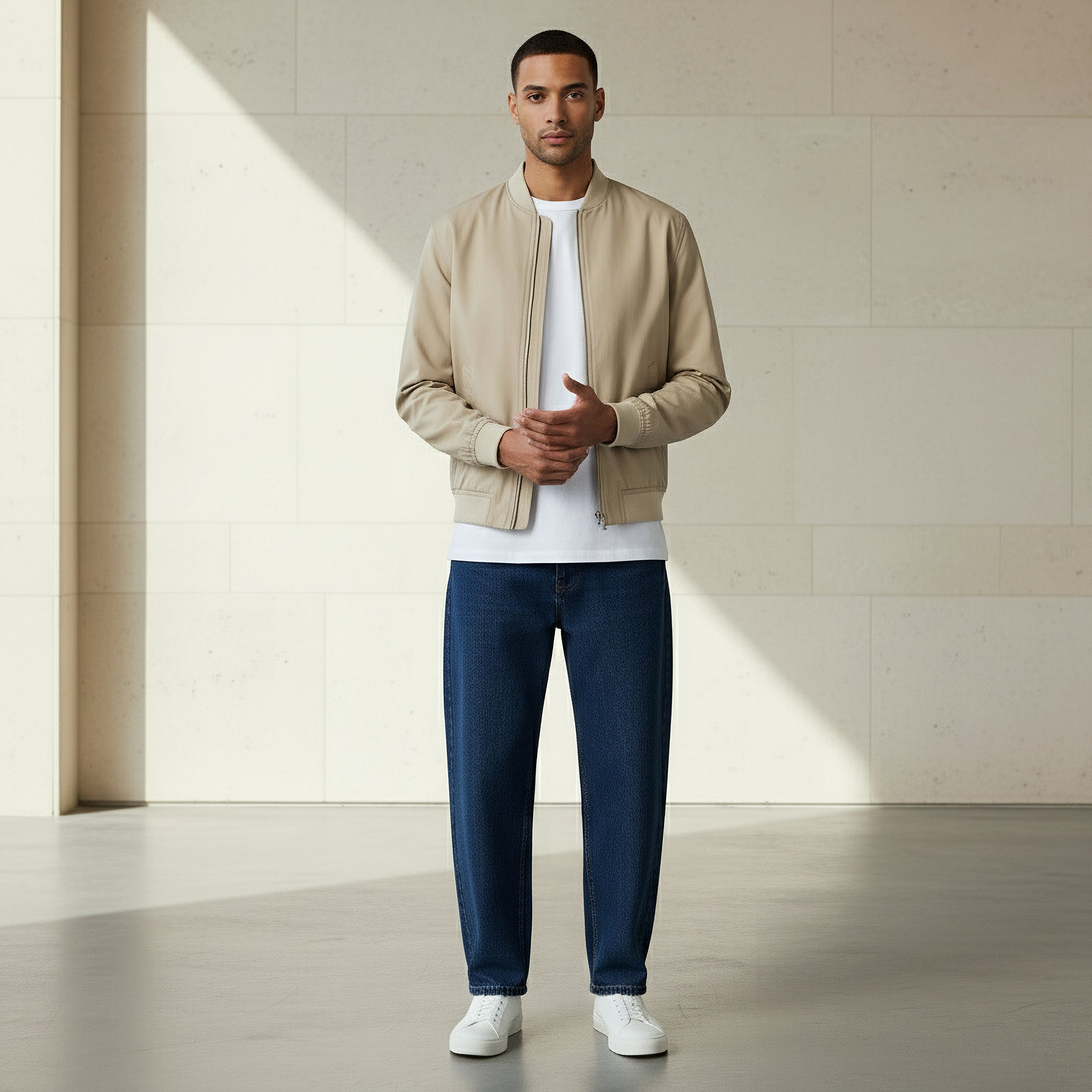 Men Regular Fit Twill Bomber Jacket-men-clothing-jacketsandblazers-jackets-image-2