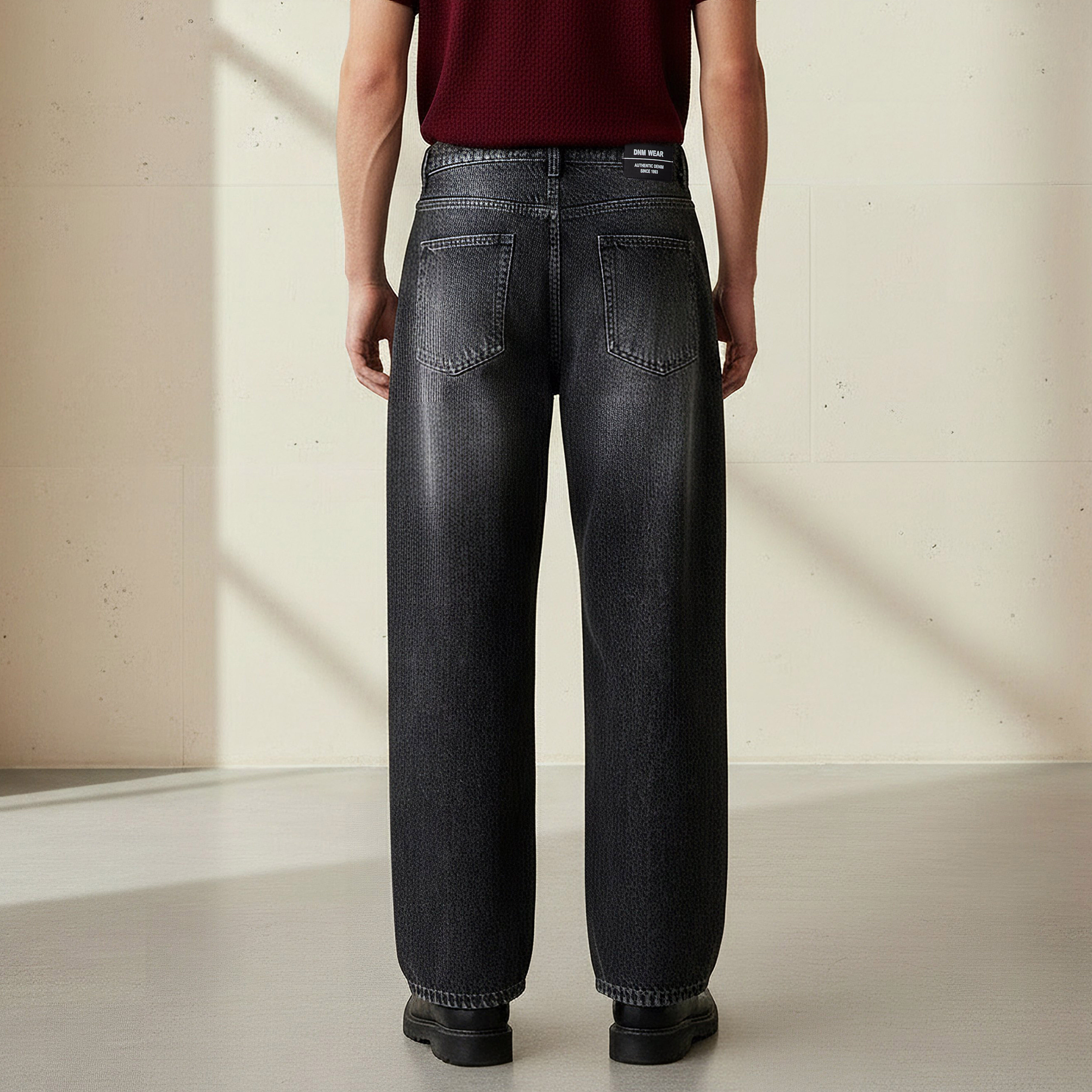 Men Baggy Fit Mid-Rise Pocket Jeans-men-clothing-bottoms-jeans-image-3
