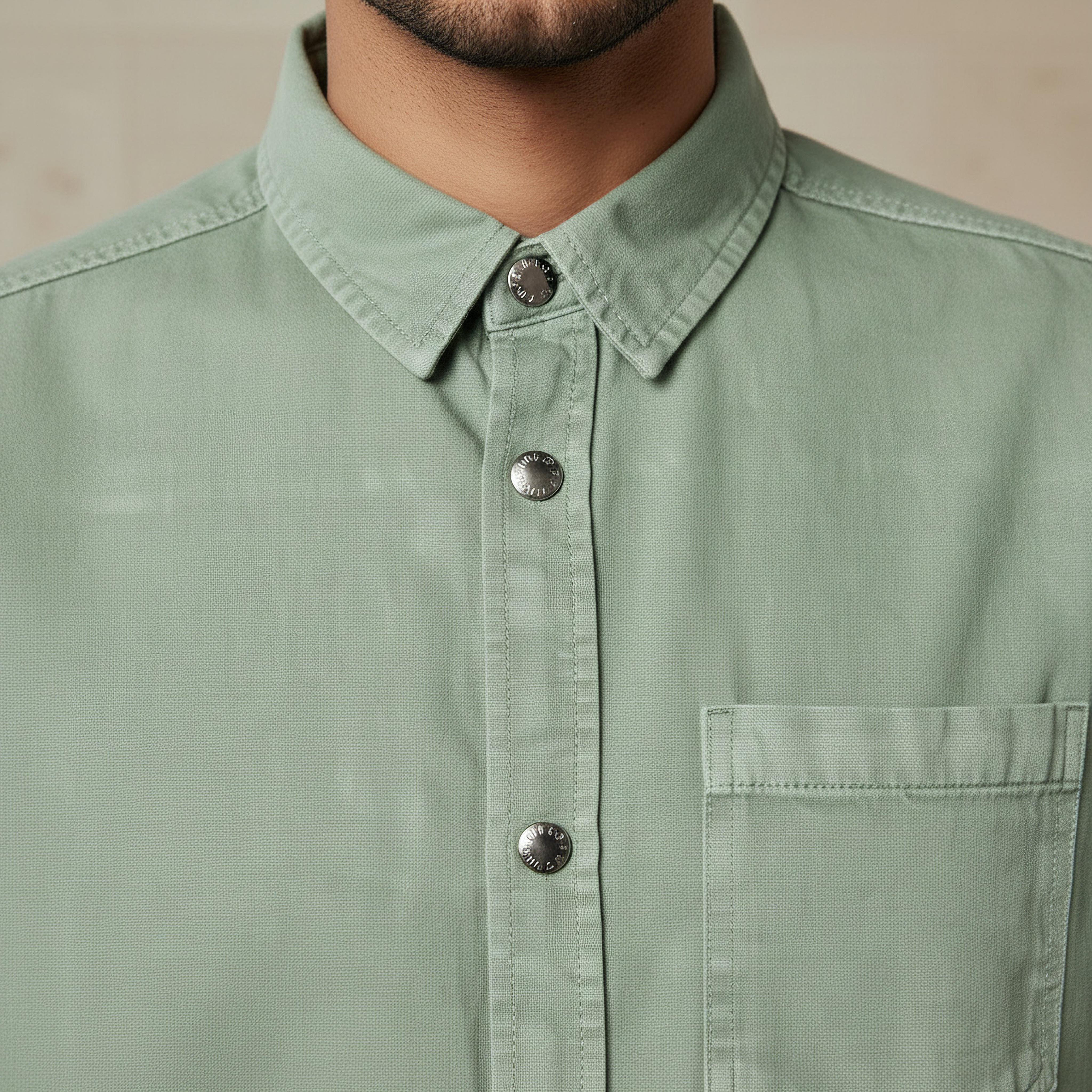 Men Regular Fit Collared Short Sleeve Shirt-men-clothing-shirts-image-4