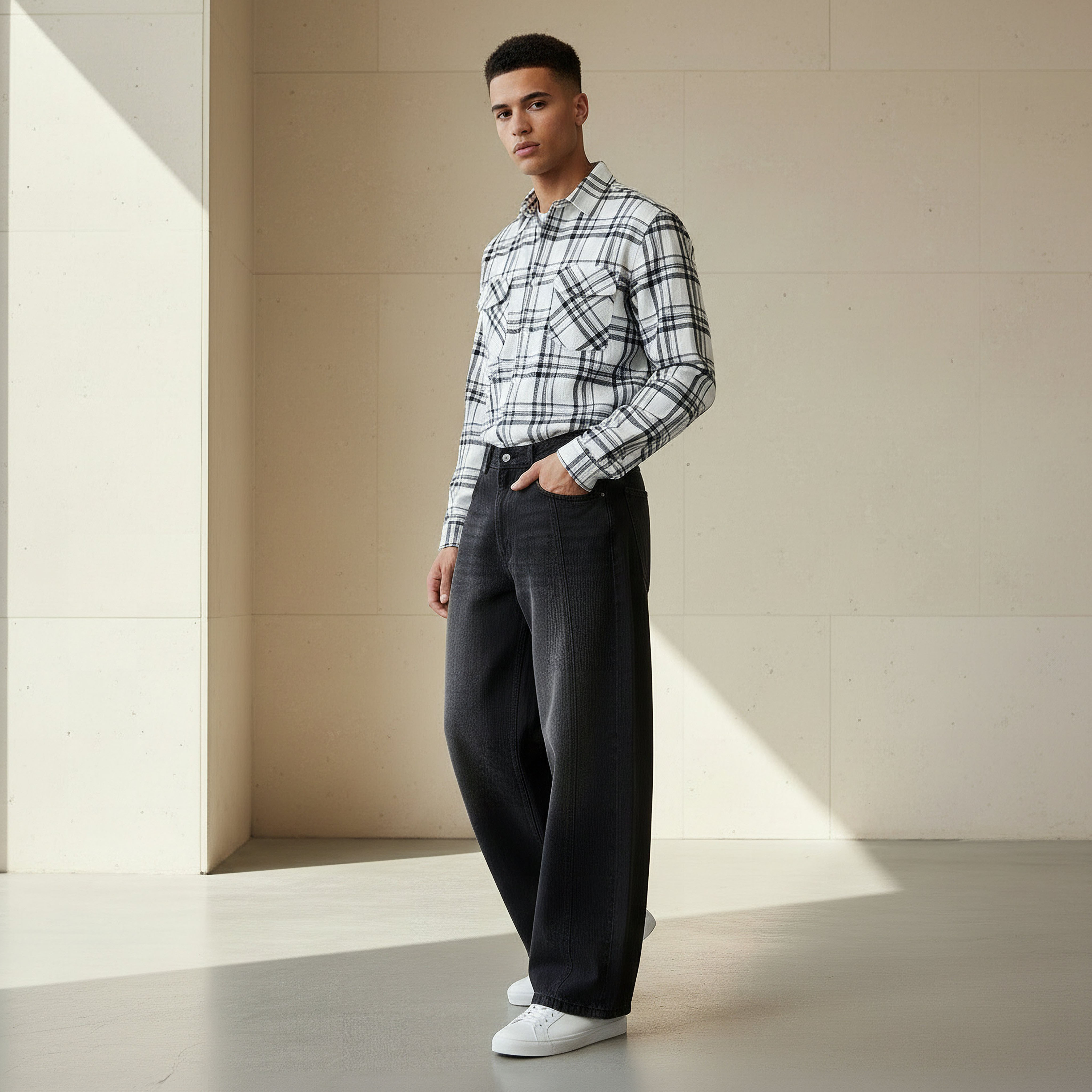 Men Baggy Fit Panelled Jeans-men-clothing-bottoms-jeans-image-5