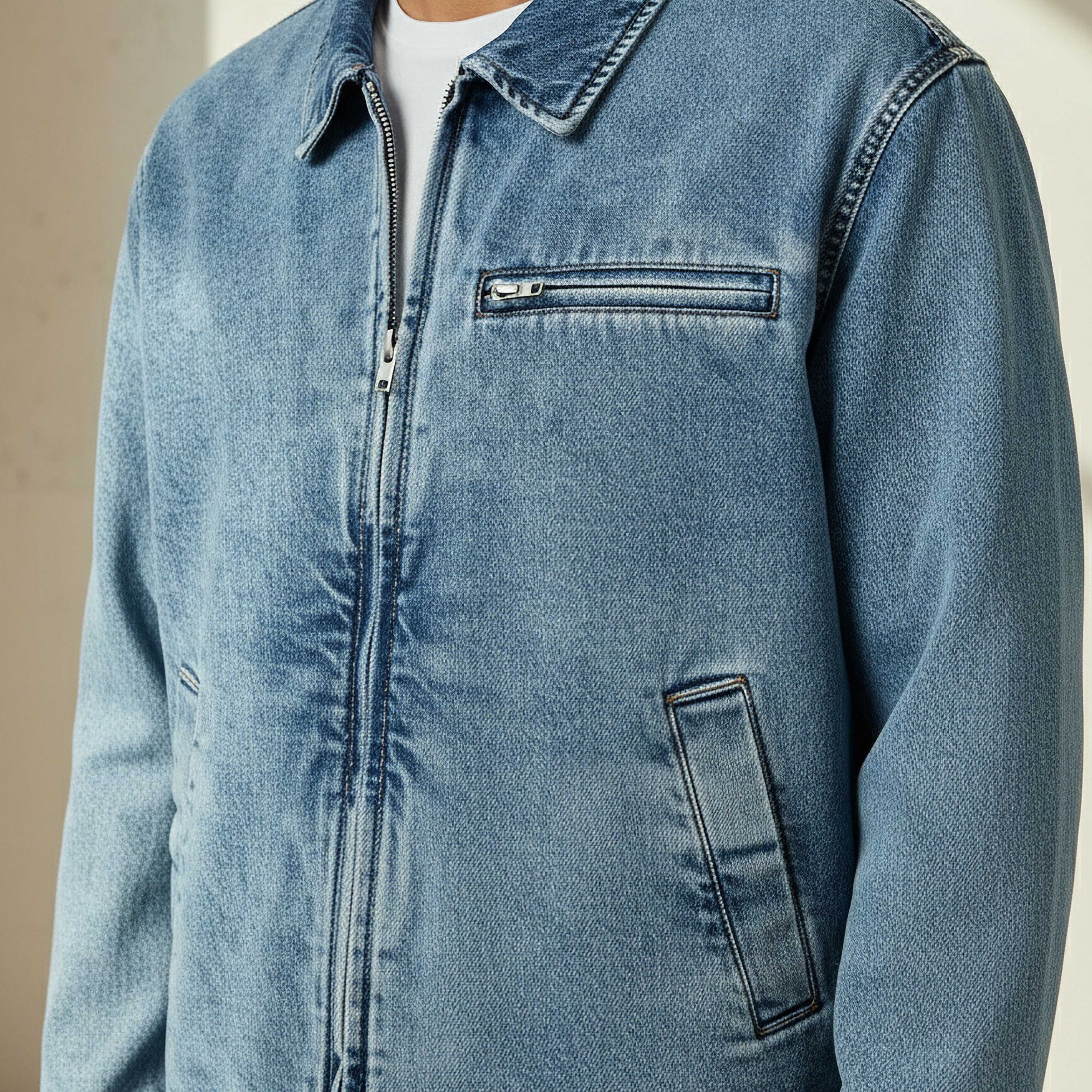 Men Regular Fit Zip Through Denim Jacket-men-clothing-jacketsandblazers-jackets-image-4