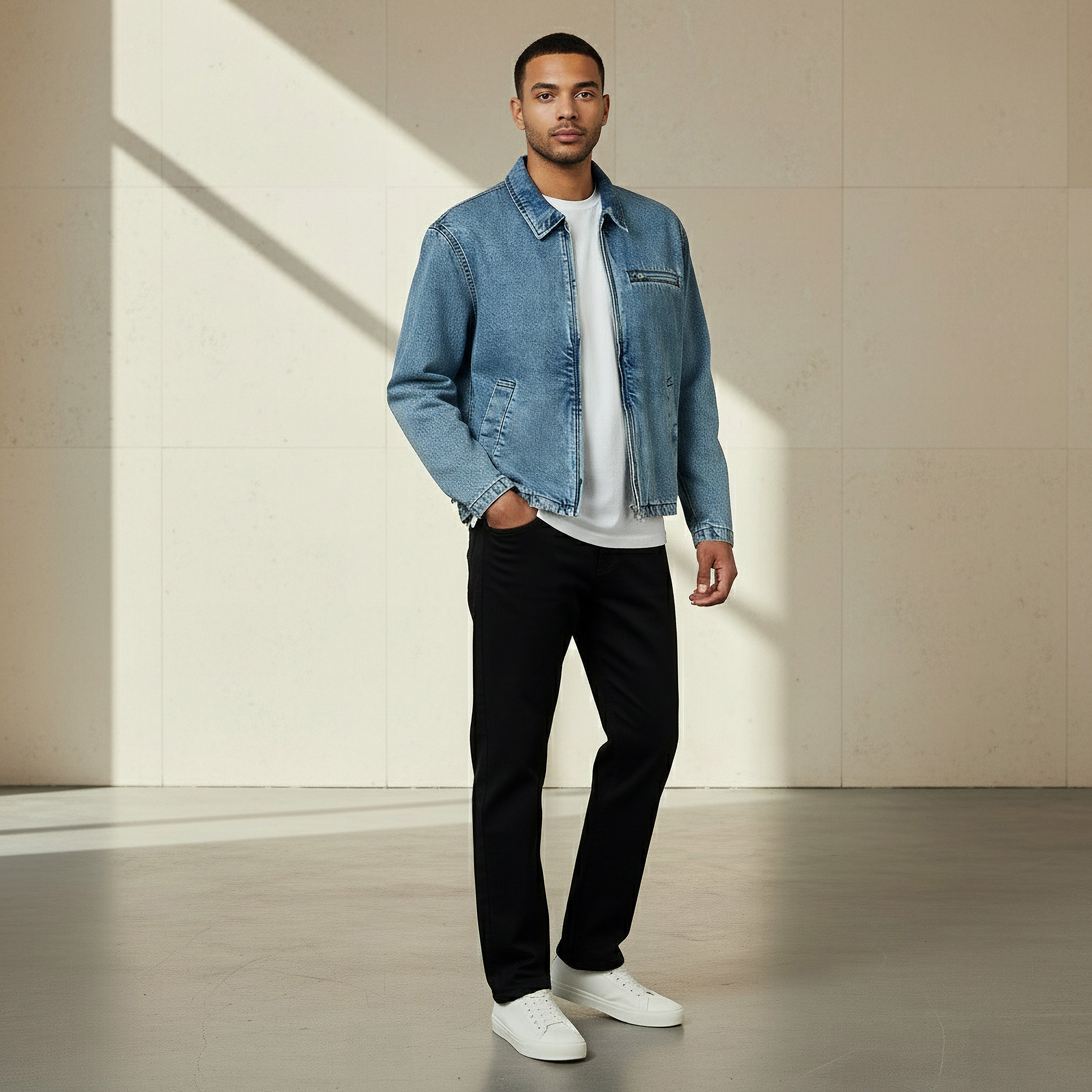 Men Regular Fit Zip Through Denim Jacket-men-clothing-jacketsandblazers-jackets-image-5