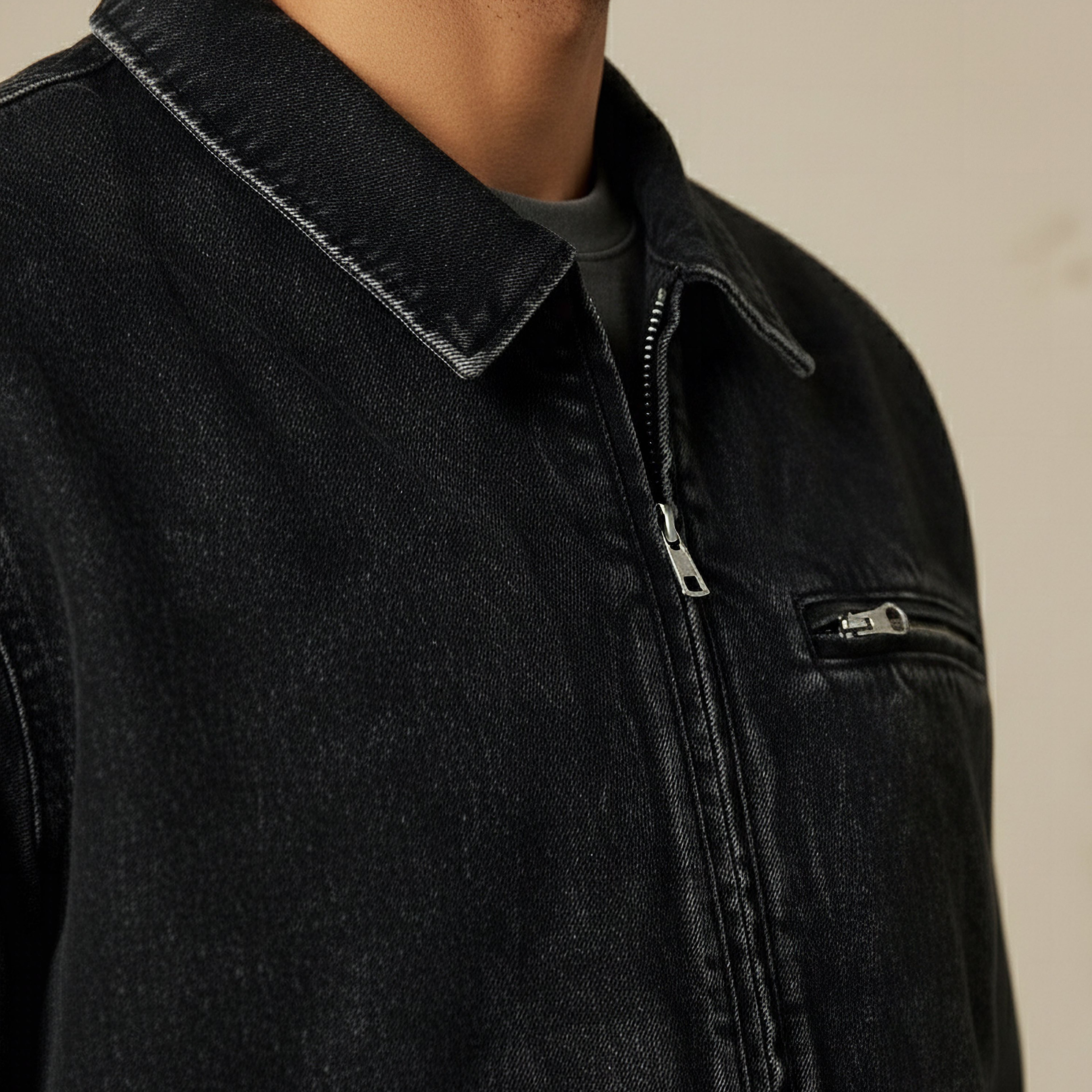 Men Regular Fit Zip Through Denim Jacket-men-clothing-jacketsandblazers-jackets-image-4
