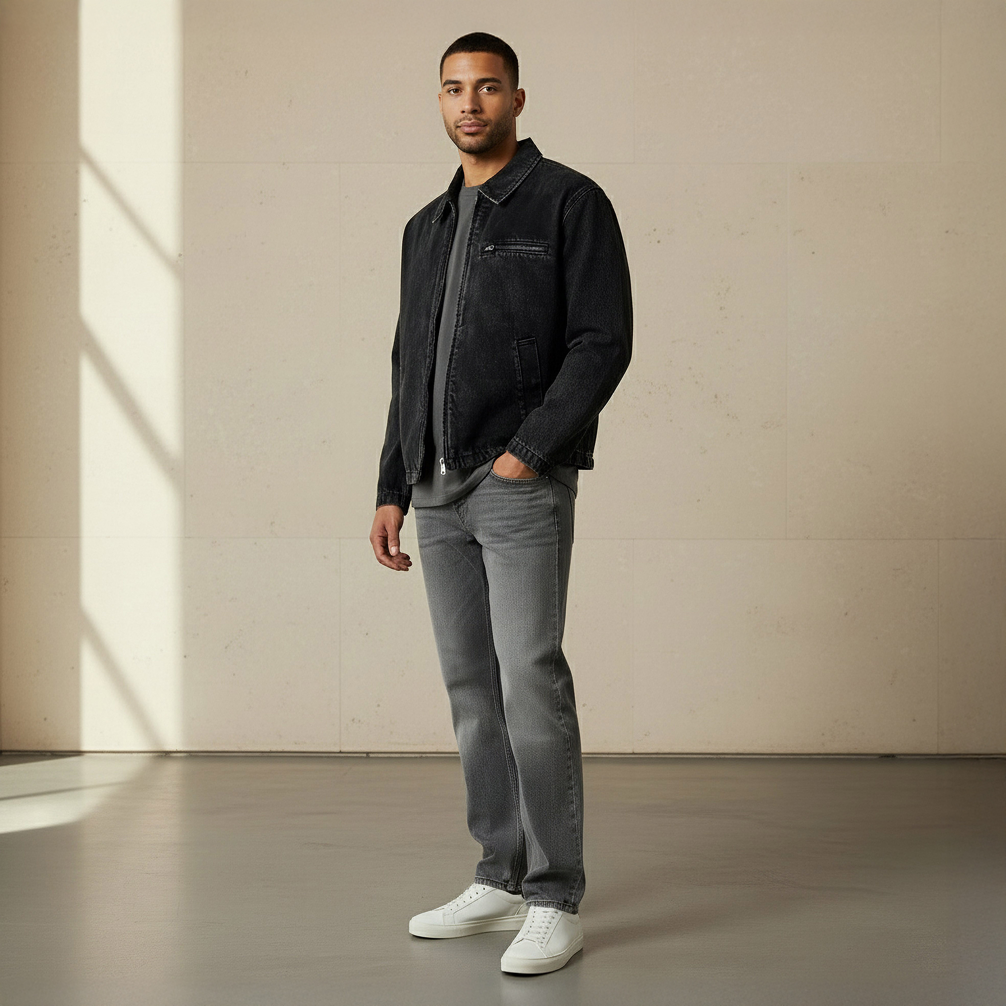 Men Regular Fit Zip Through Denim Jacket-men-clothing-jacketsandblazers-jackets-image-5