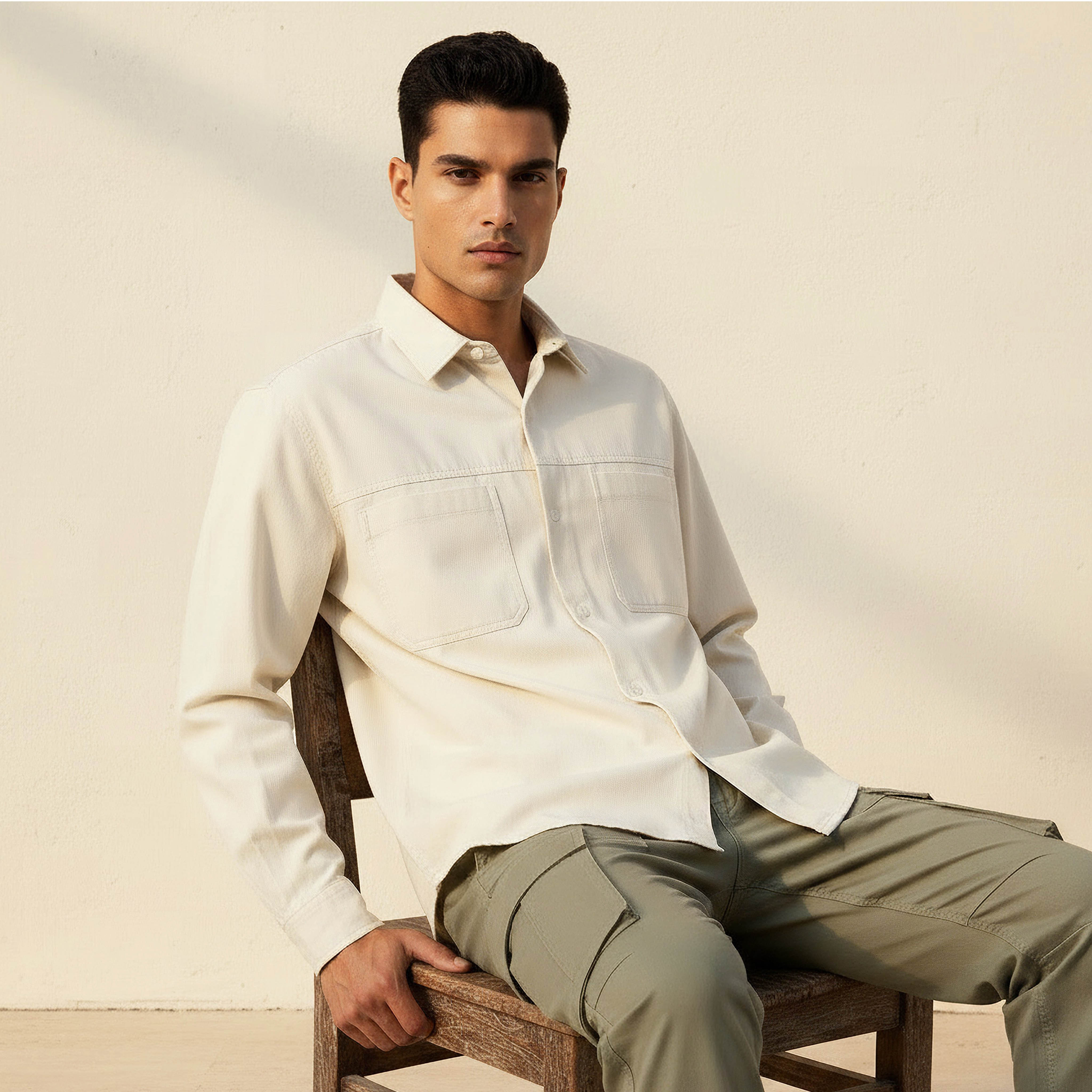 Men Regular Fit Twill Long Sleeves Shirt-men-clothing-shirts-image-1