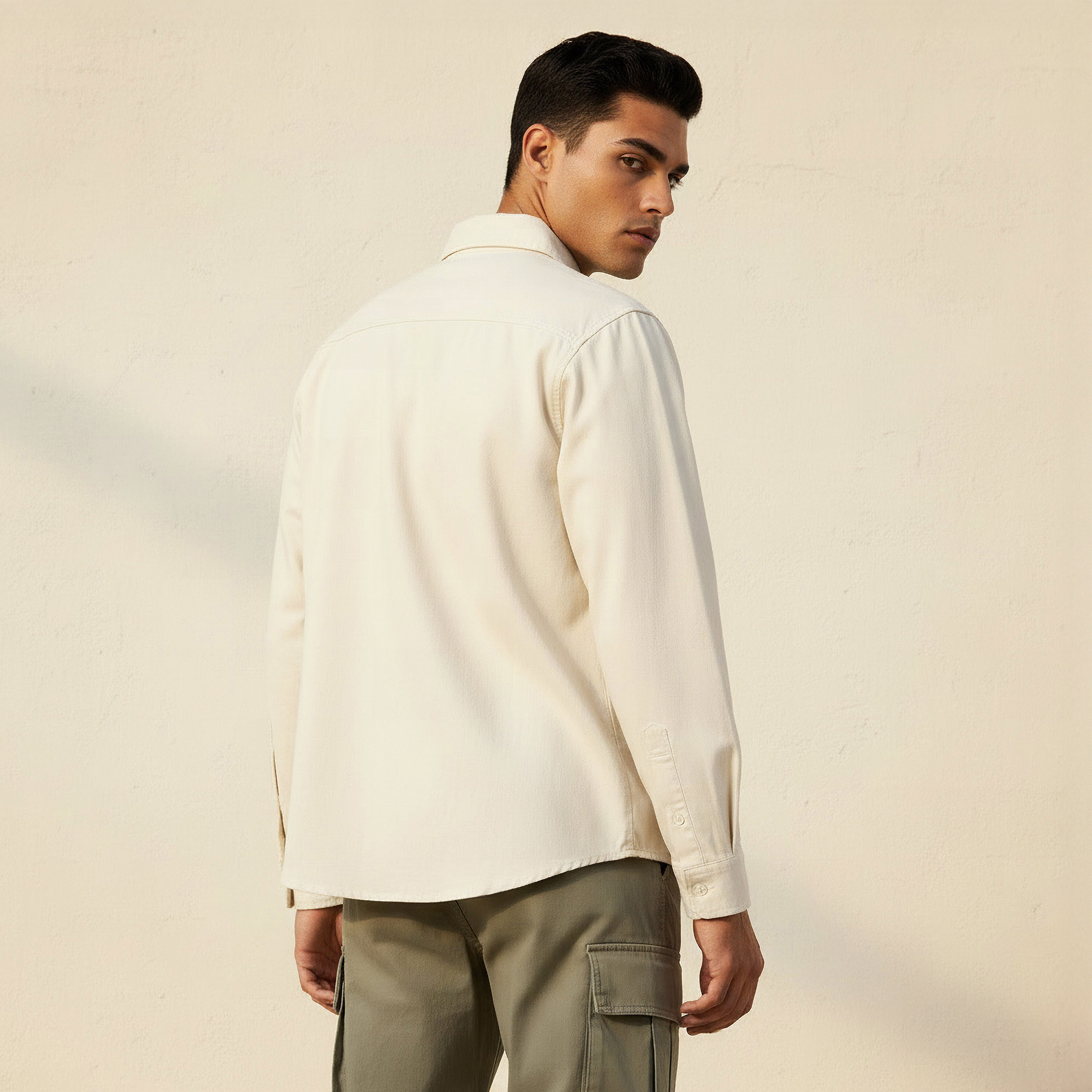 Men Regular Fit Twill Long Sleeves Shirt-men-clothing-shirts-image-4