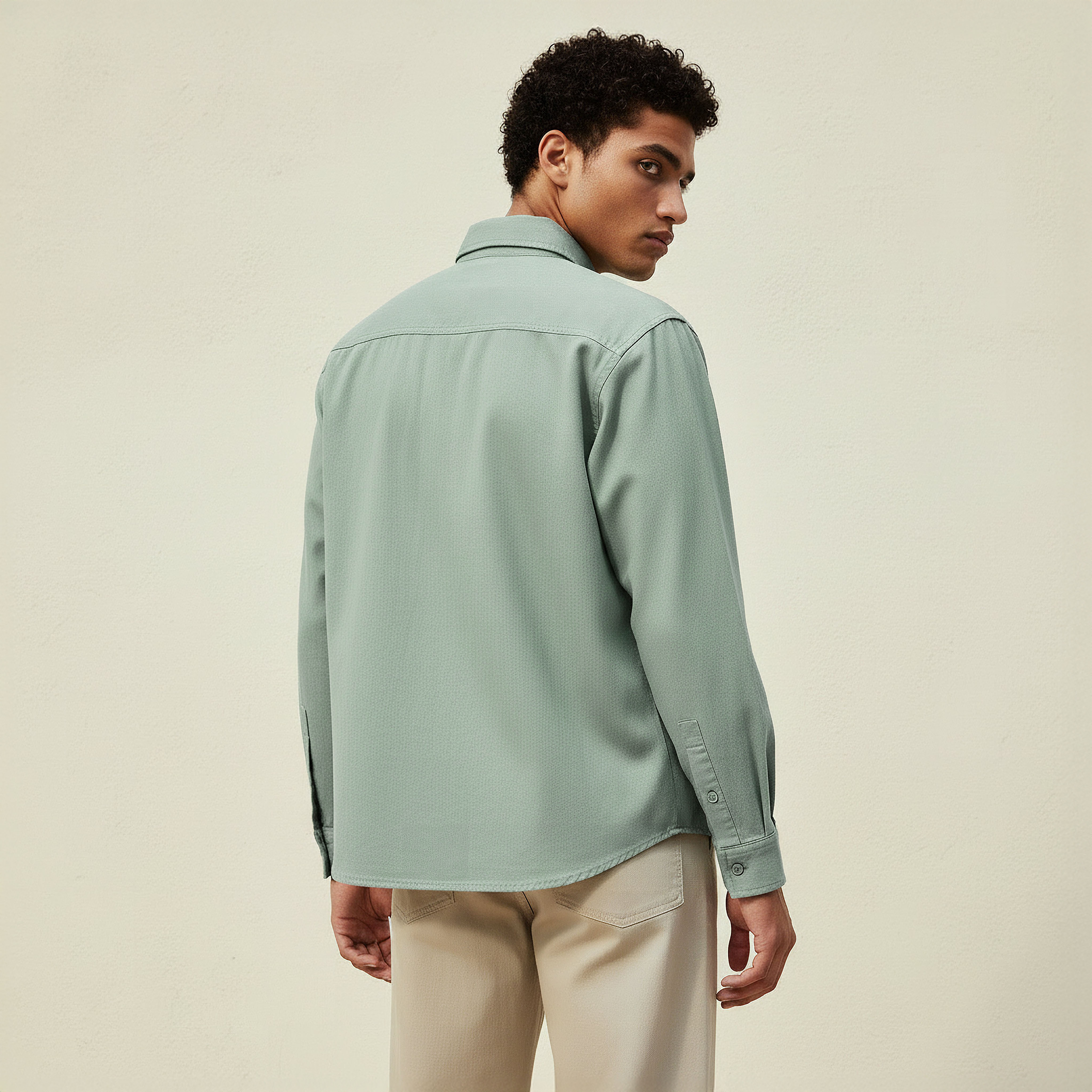 Men Regular Fit Twill Long Sleeves Shirt-men-clothing-shirts-image-4