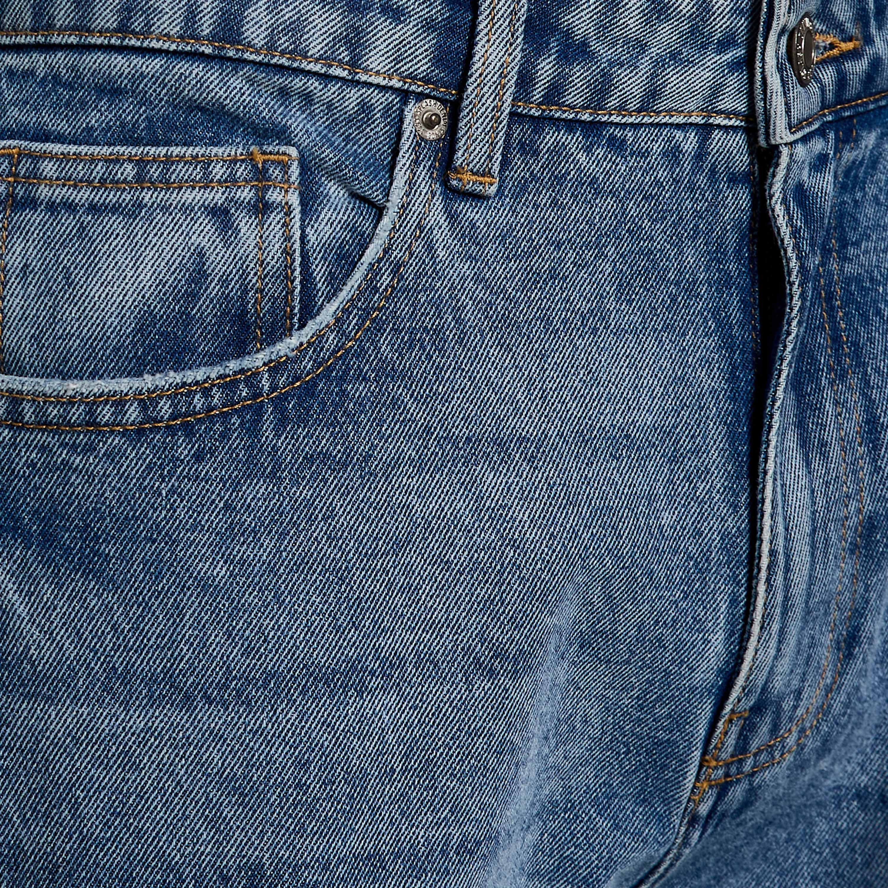 Men Regular Fit Mid-Rise Cargo Jeans-men-clothing-bottoms-jeans-image-2