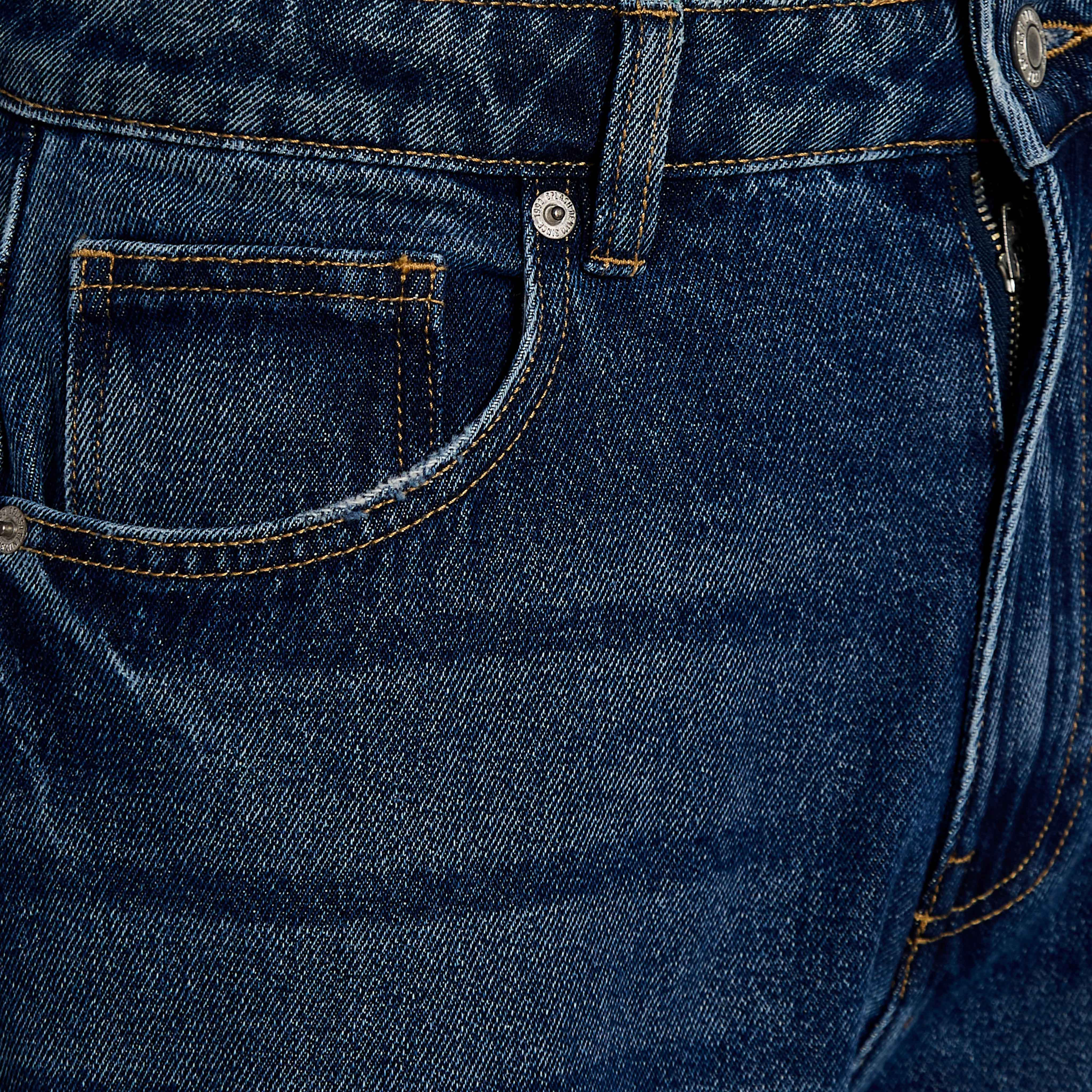 Men Regular Fit Mid-Rise Cargo Jeans-men-clothing-bottoms-jeans-image-2
