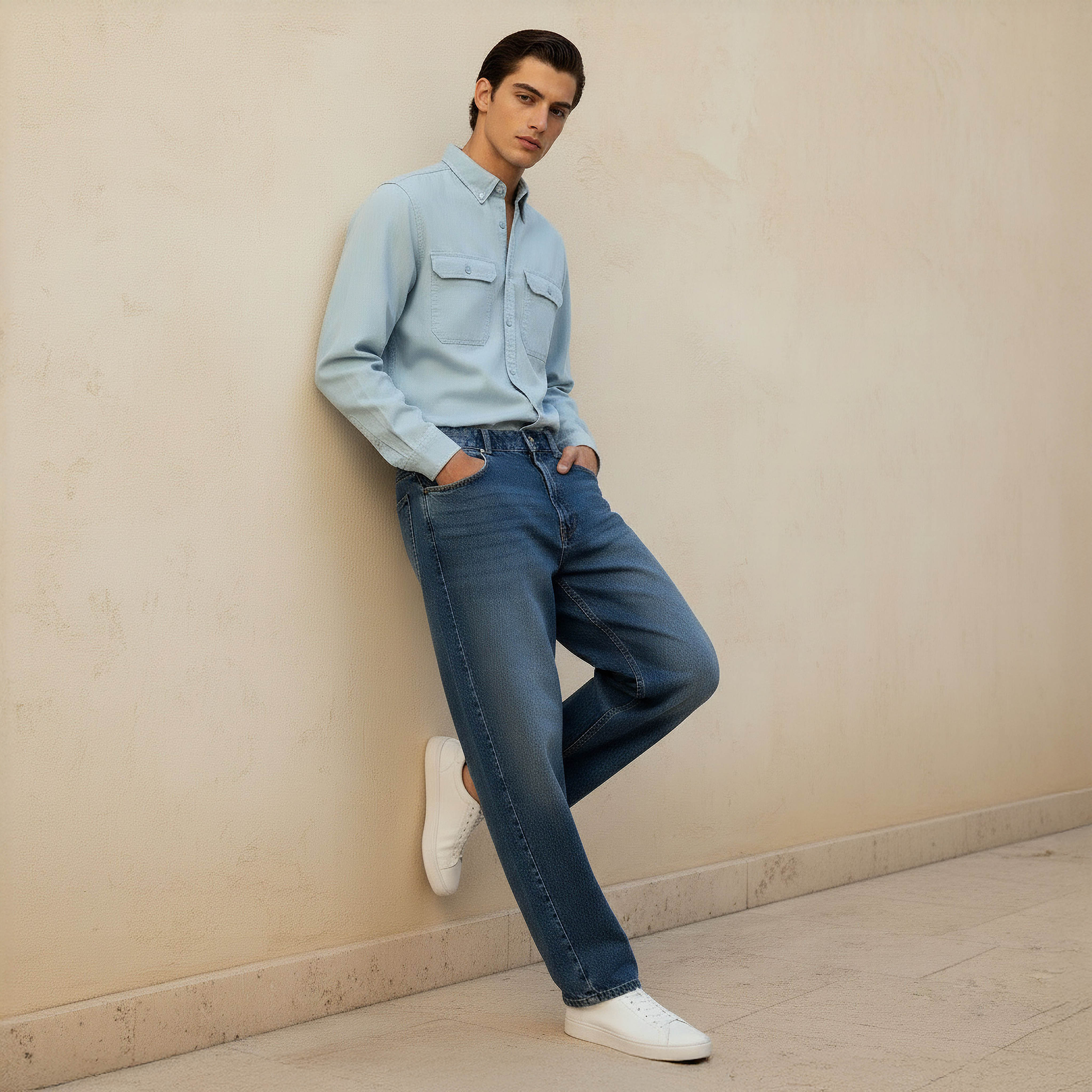 Men Baggy Fit Mid-Rise Jeans-men-clothing-bottoms-jeans-image-3