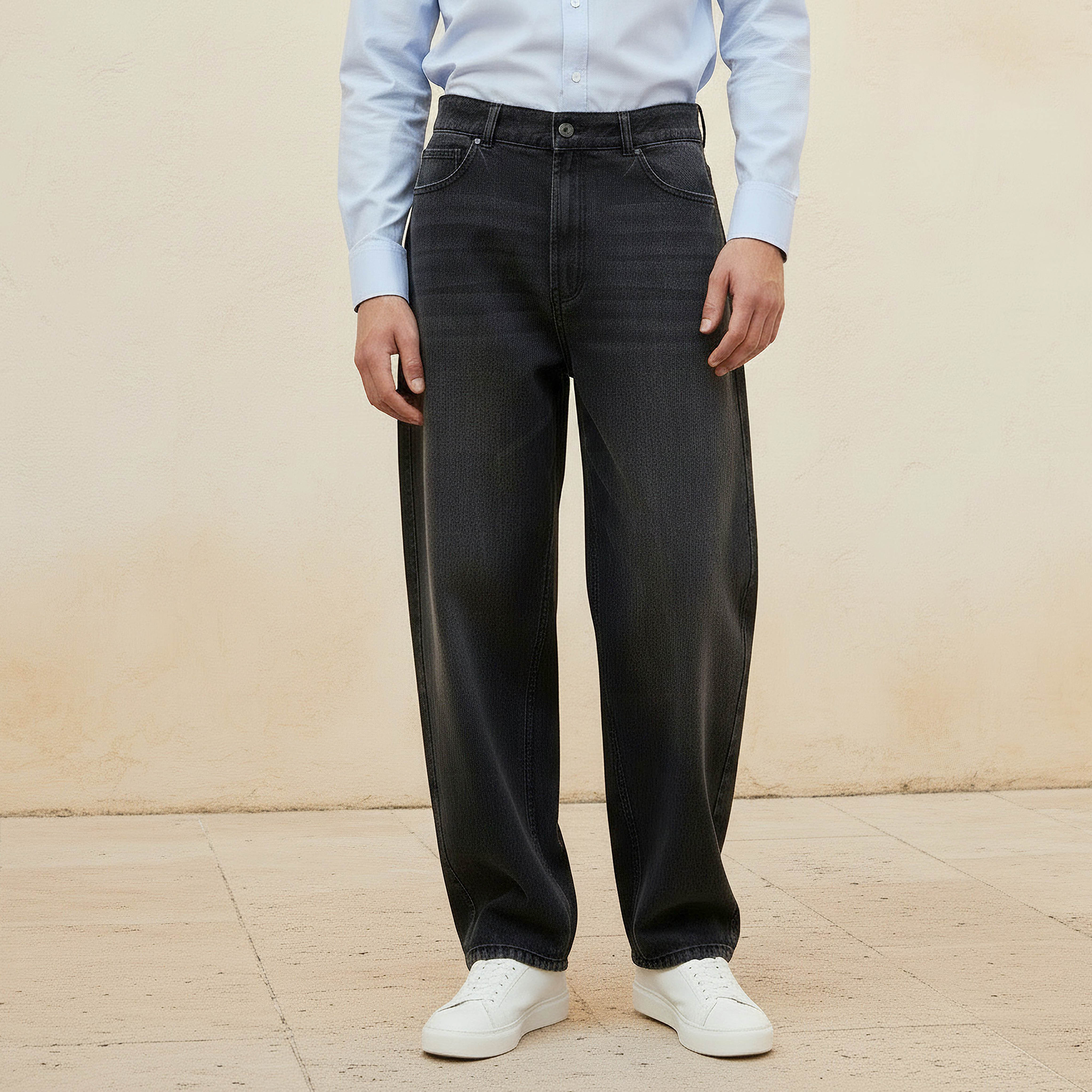 Men Baggy Fit Mid-Rise Jeans-men-clothing-bottoms-jeans-image-1