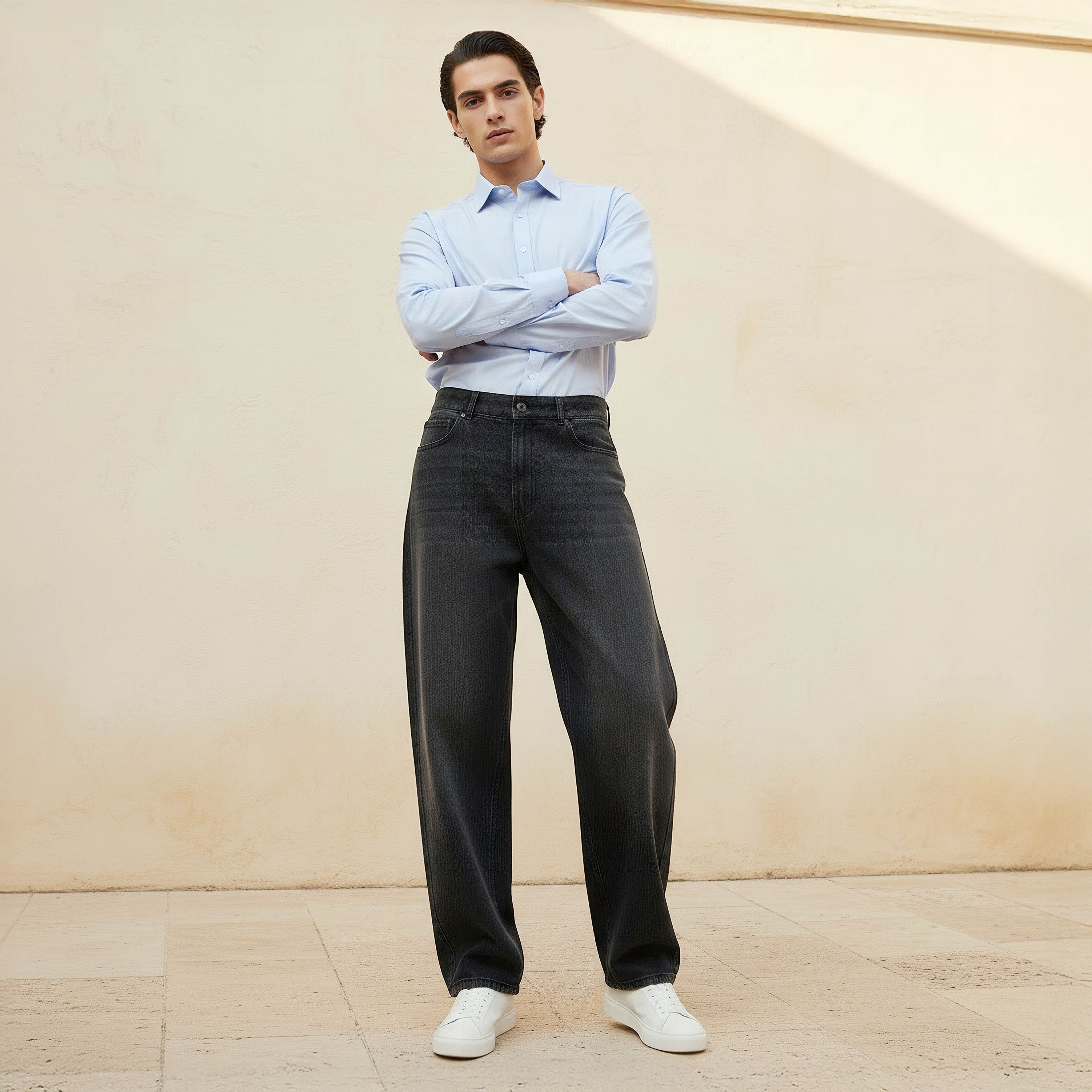 Men Baggy Fit Mid-Rise Jeans-men-clothing-bottoms-jeans-image-3