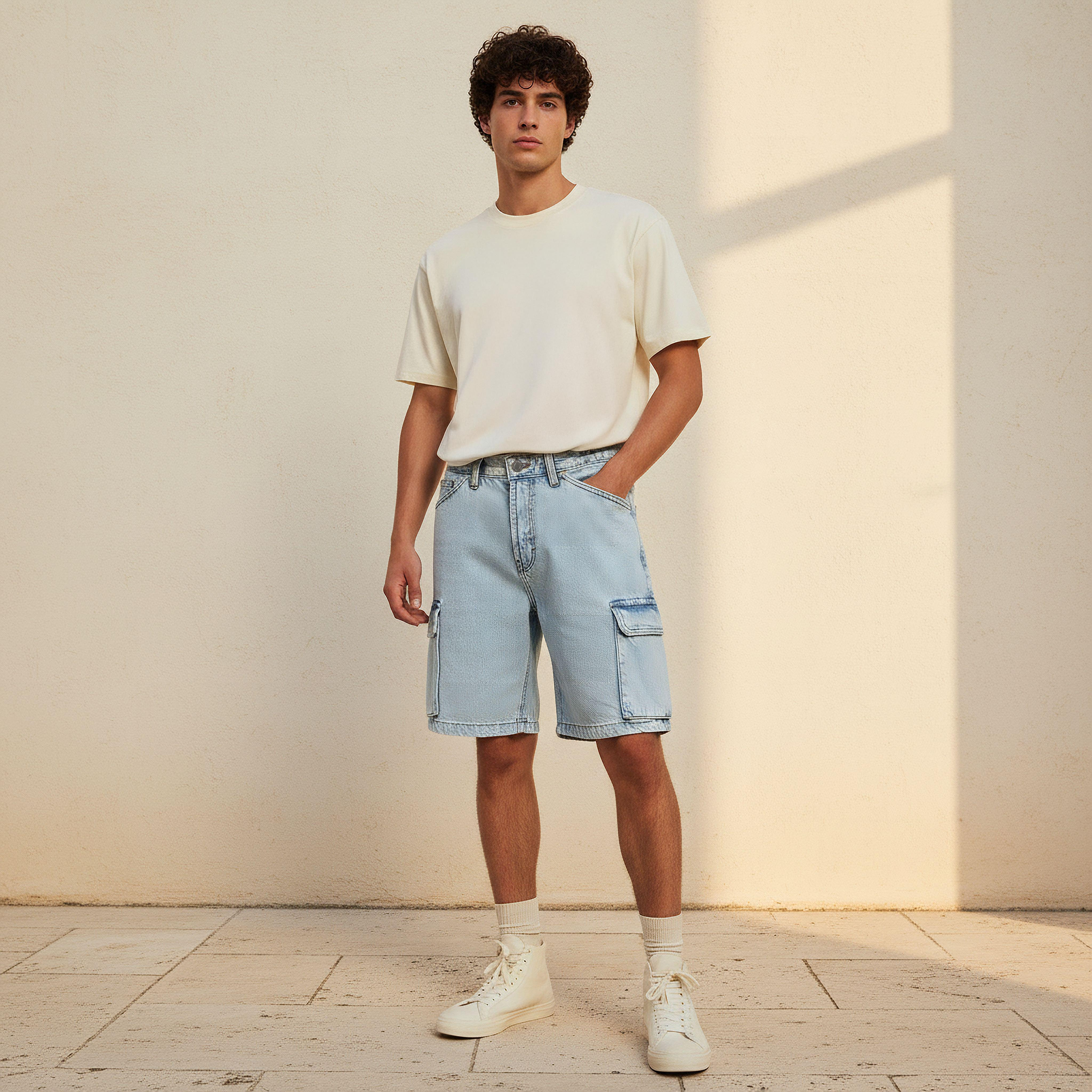 Men Regular Fit Shorts Cotton-men-clothing-bottoms-shorts-image-3