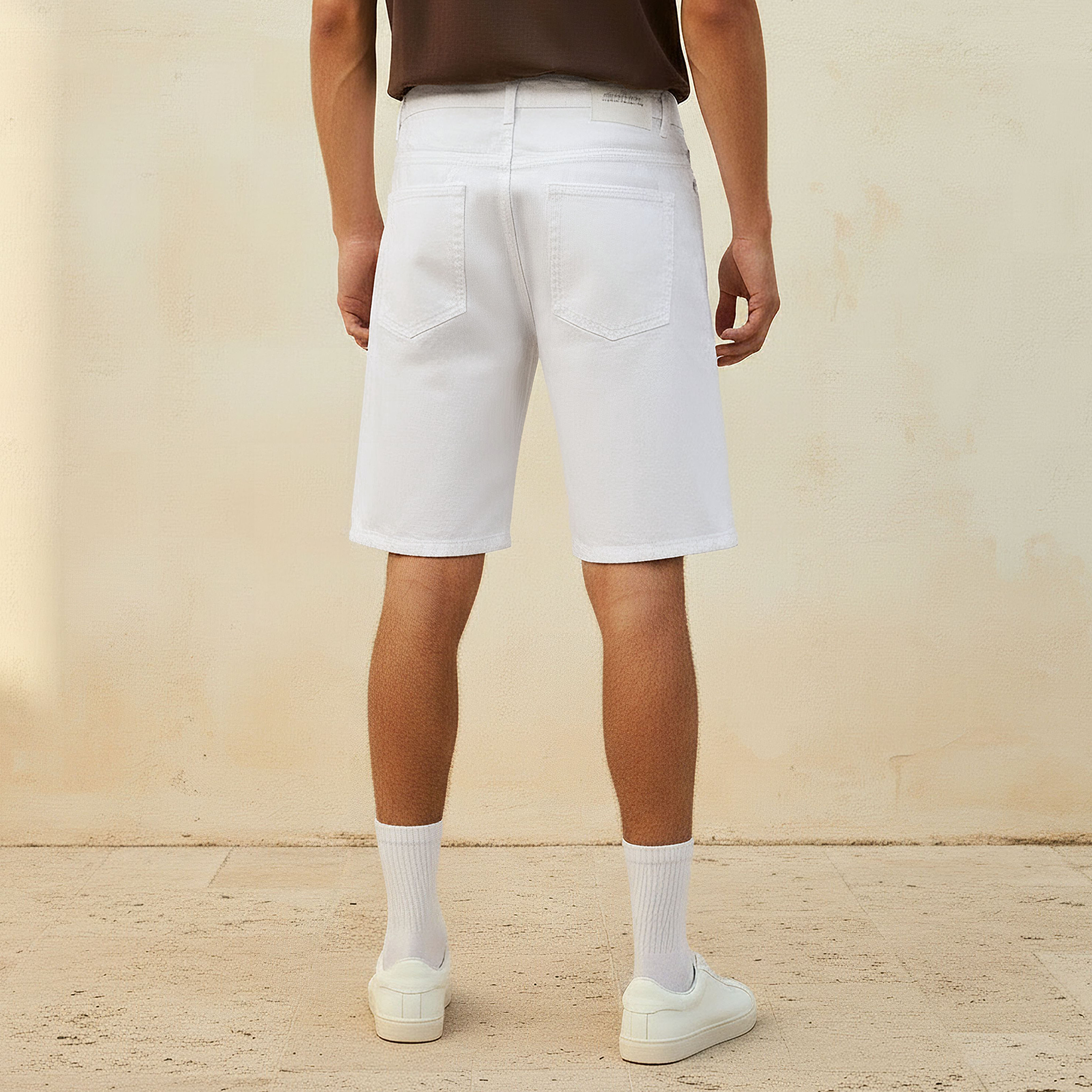 Men Regular Fit Denim Shorts-men-clothing-bottoms-shorts-image-4