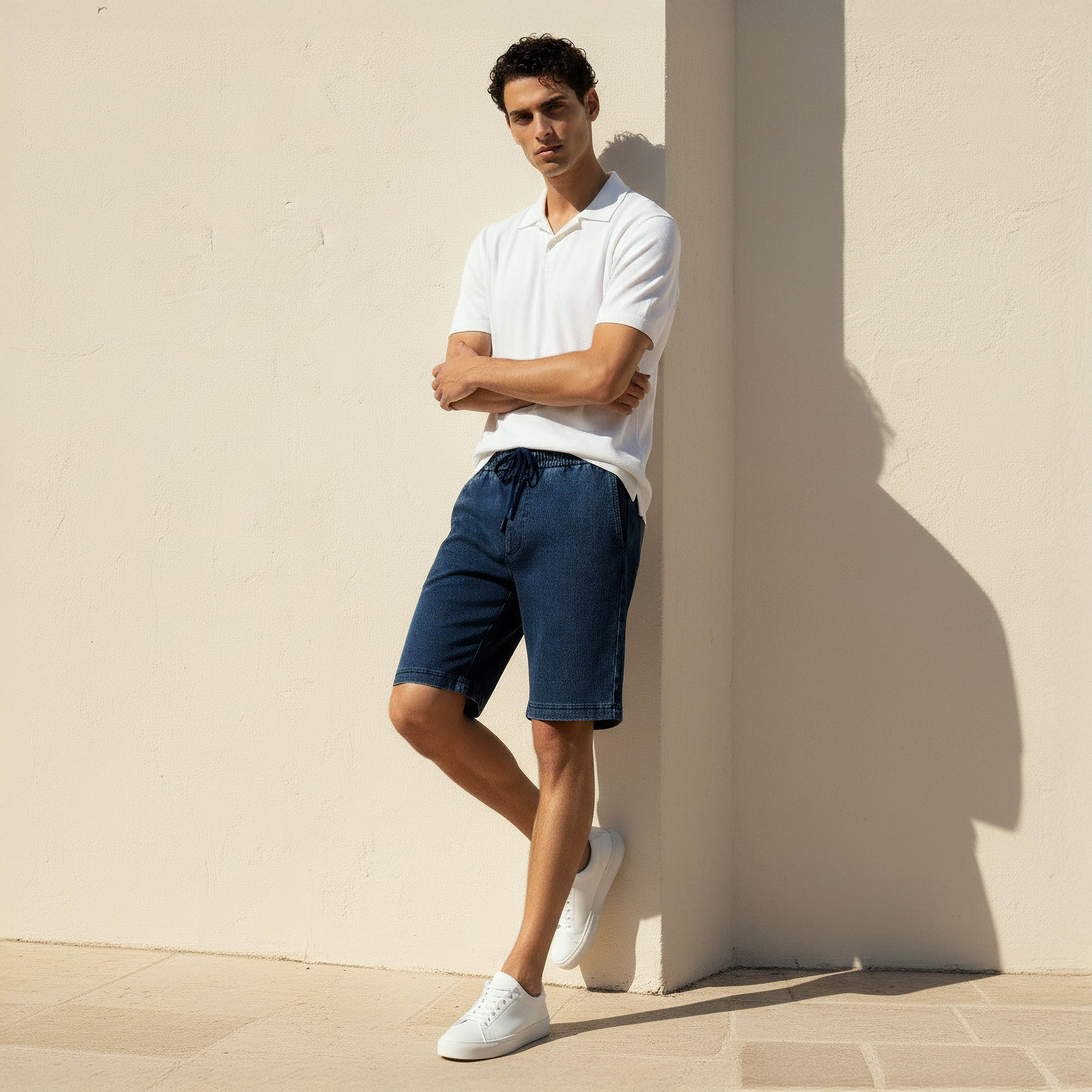 Men Regular Fit Shorts Cotton-men-clothing-bottoms-shorts-image-3