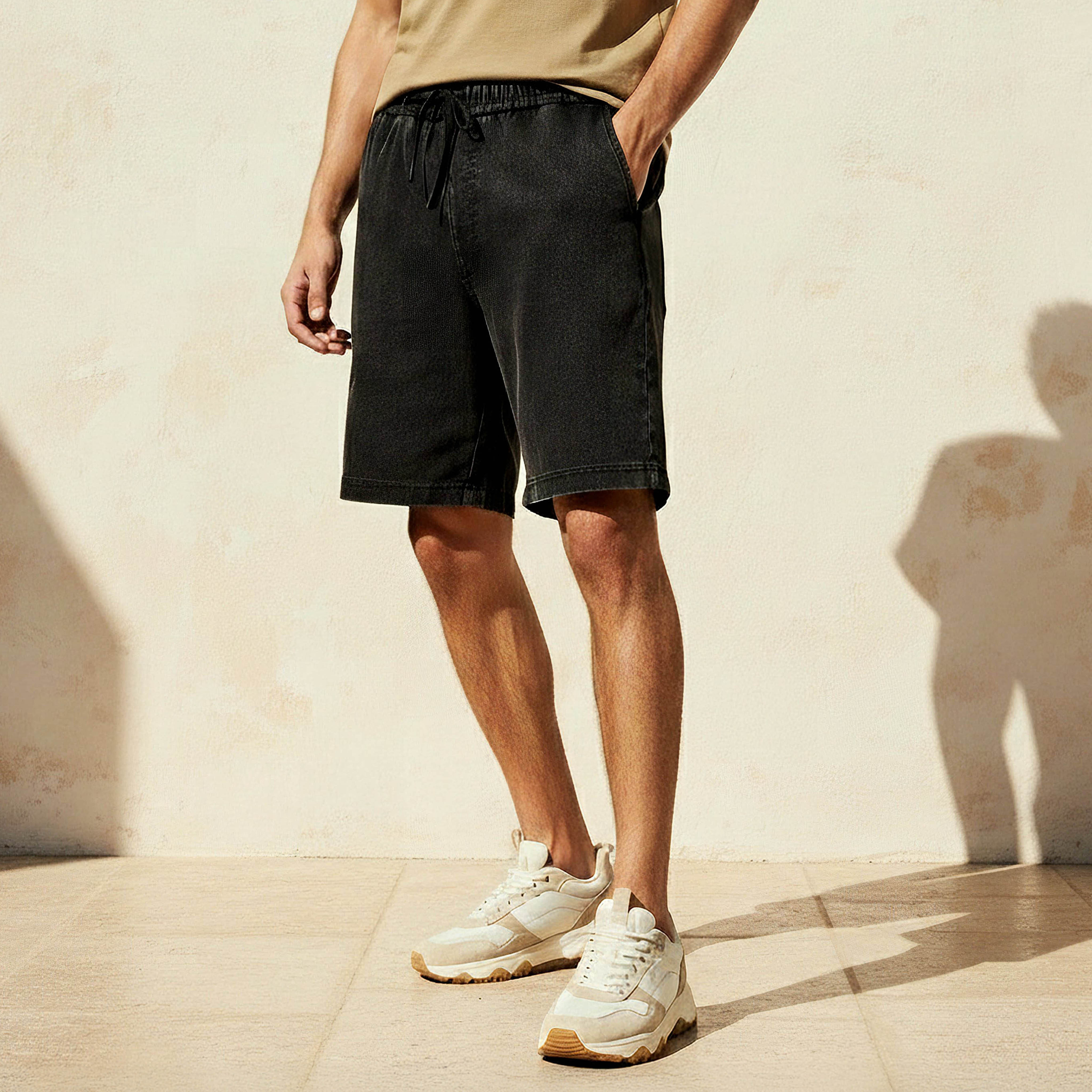 Men Regular Fit Shorts Cotton-men-clothing-bottoms-shorts-image-1
