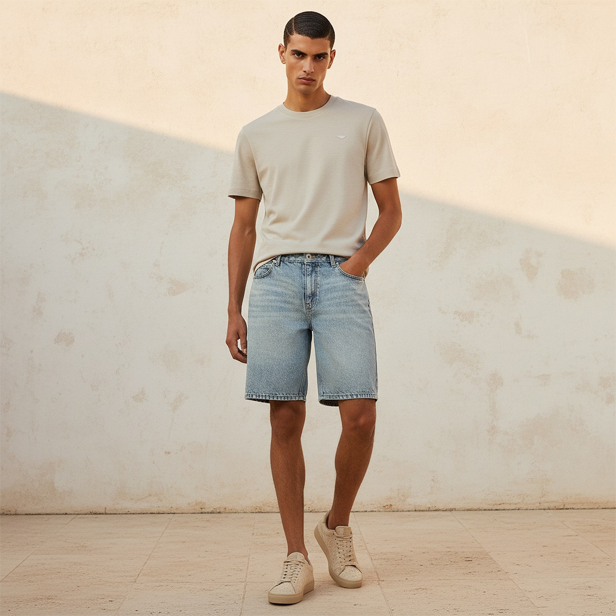 شورت دينم من سبلاش-men-clothing-bottoms-shorts-image-3