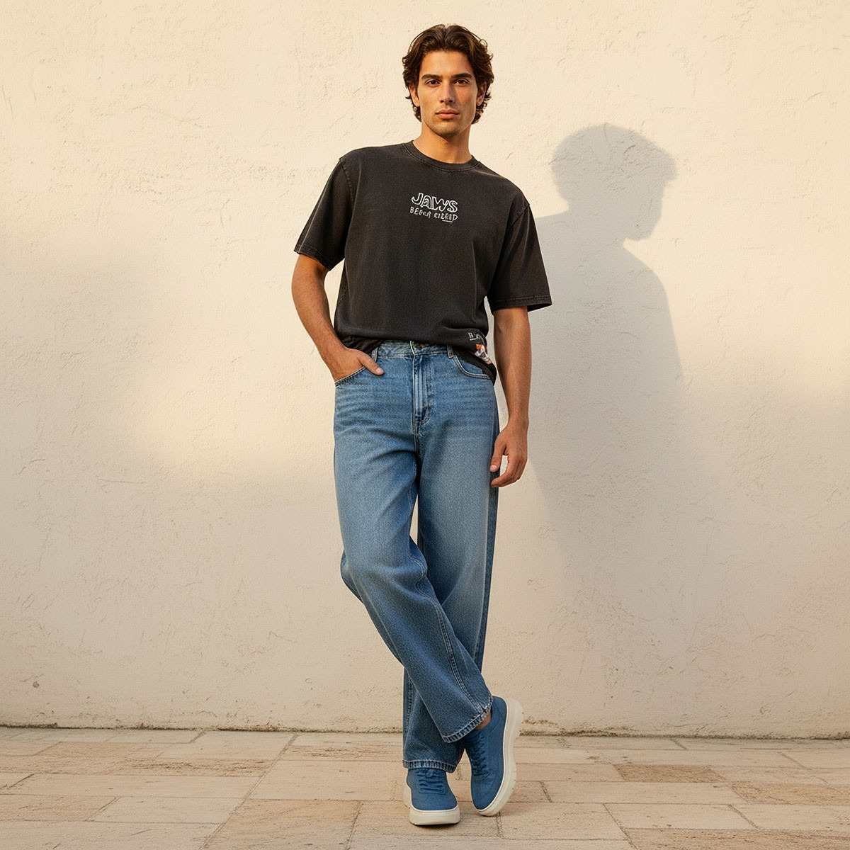 Splash Denim Baggy Fit Mid-Rise Jeans-men-clothing-jeans-image-3