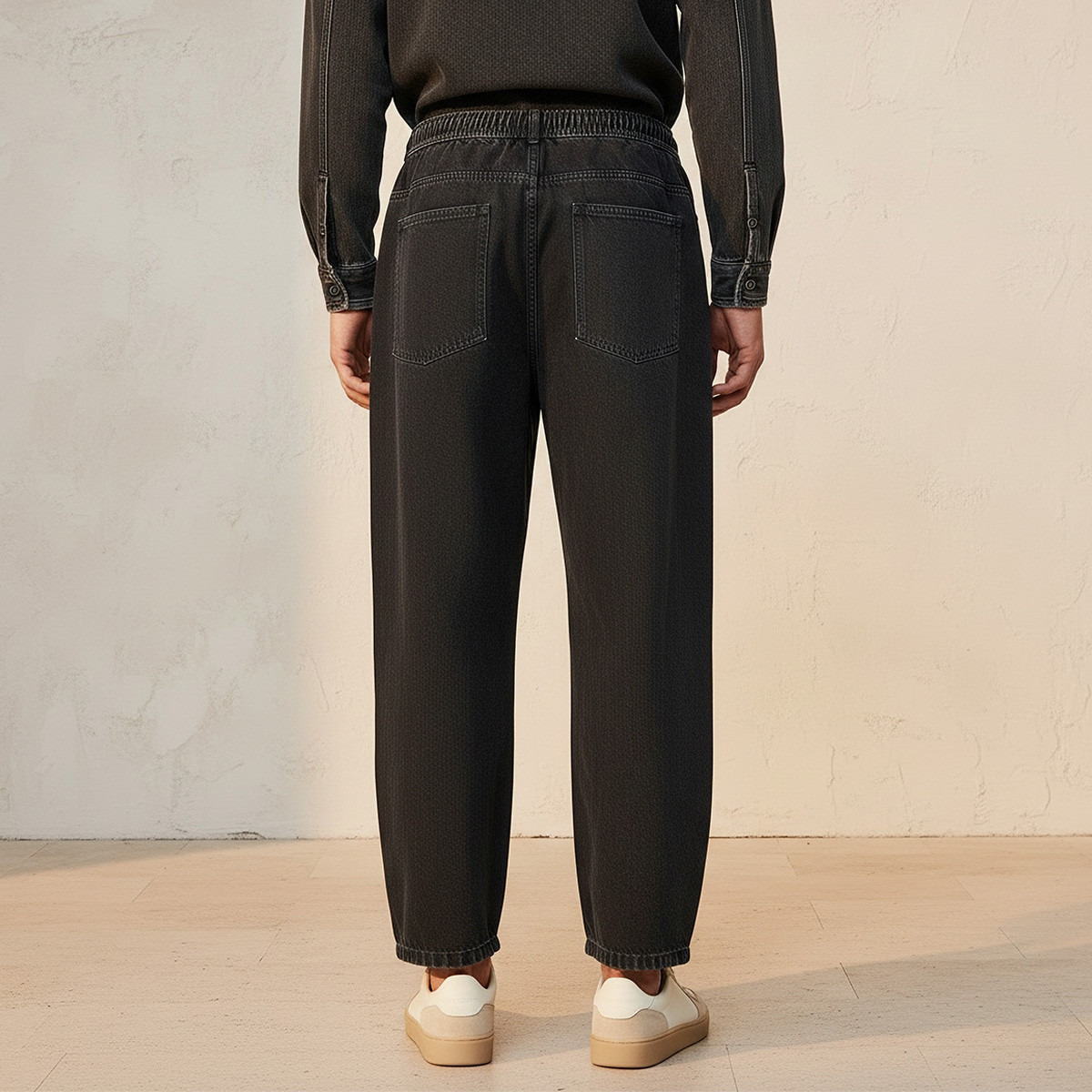 بنطلون جينز دينم بقصة مستقيمة وزر إغلاق من سبلاش-men-clothing-bottoms-jeans-image-4
