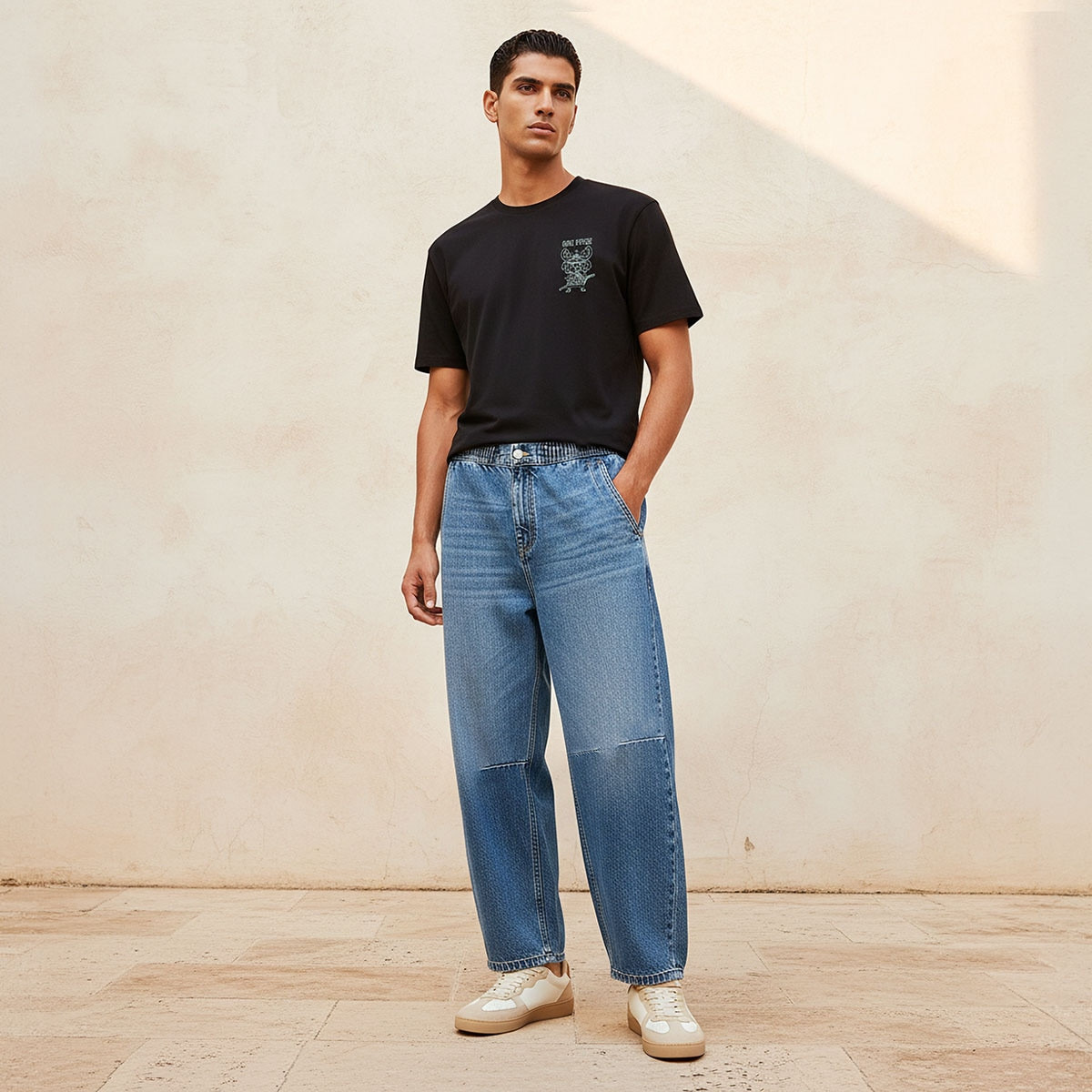 بنطلون جينز دينم بقصة مستقيمة وزر إغلاق من سبلاش-men-clothing-bottoms-jeans-image-3