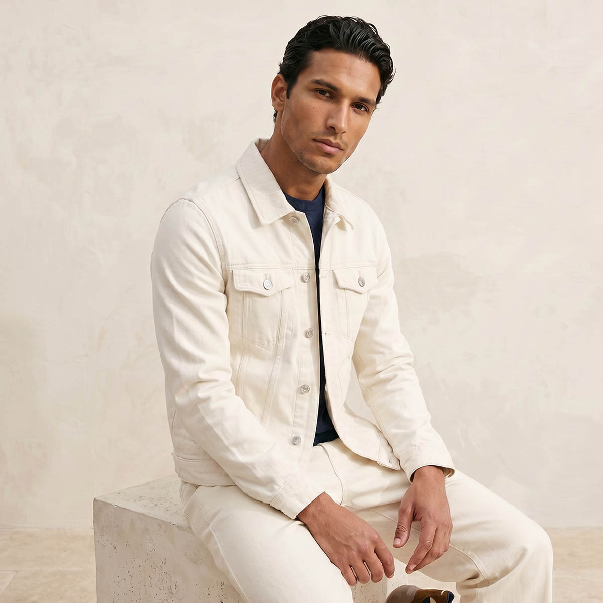 Splash Denim Regular Fit Flap Pocket Trucker Jacket-men-clothing-jacketsandblazers-jackets-image-1
