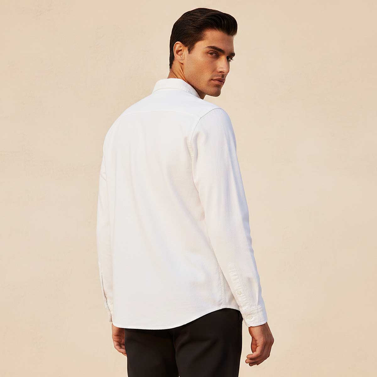 Splash Denim Button-Down Collar Long Sleeves Shirt-men-clothing-shirts-image-4