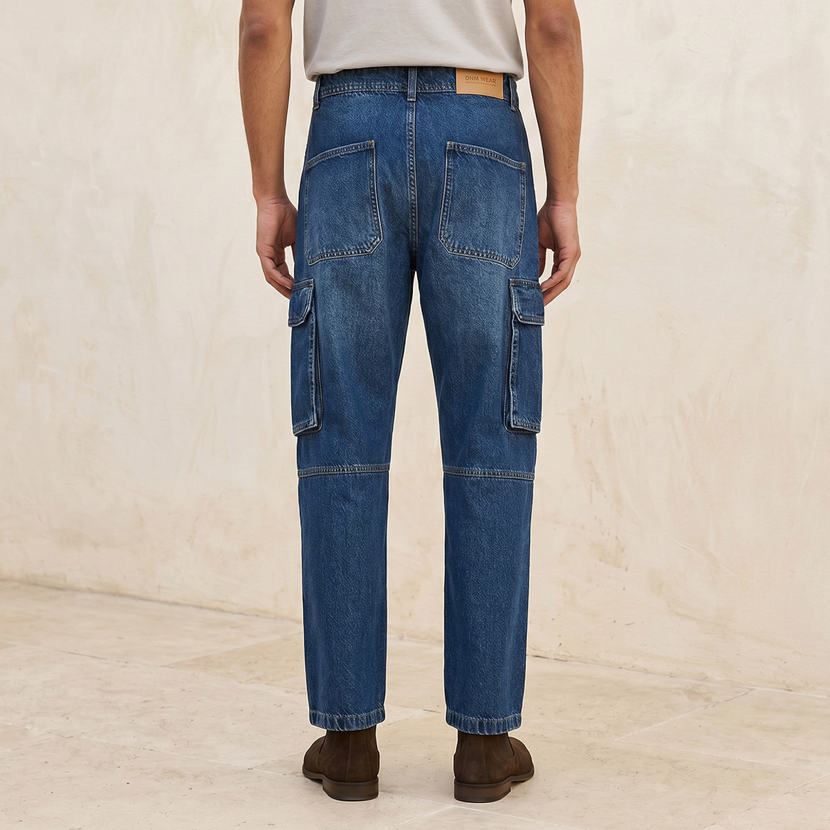 بنطلون دينم كارجو قطن من سبلاش-men-clothing-jeans-image-4