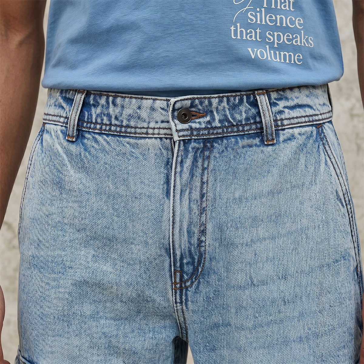 بنطلون دينم كارجو قطن من سبلاش-men-clothing-jeans-image-5