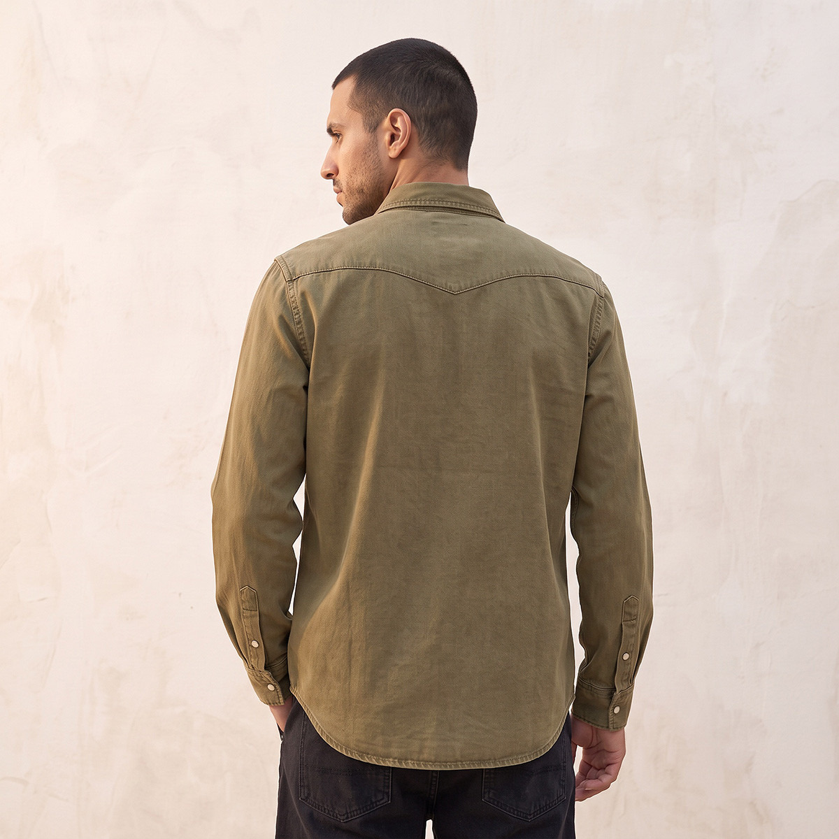 Splash Denim Regular Fit Denim Shirt-men-clothing-shirts-image-3