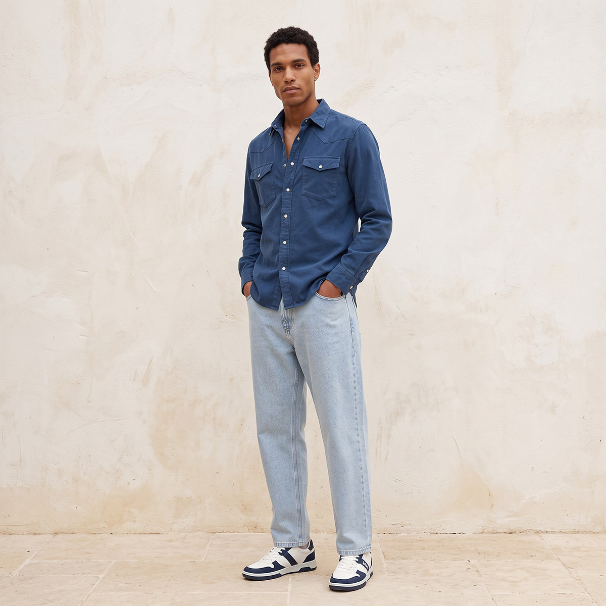 Splash Denim Regular Fit Denim Shirt-men-clothing-shirts-image-4