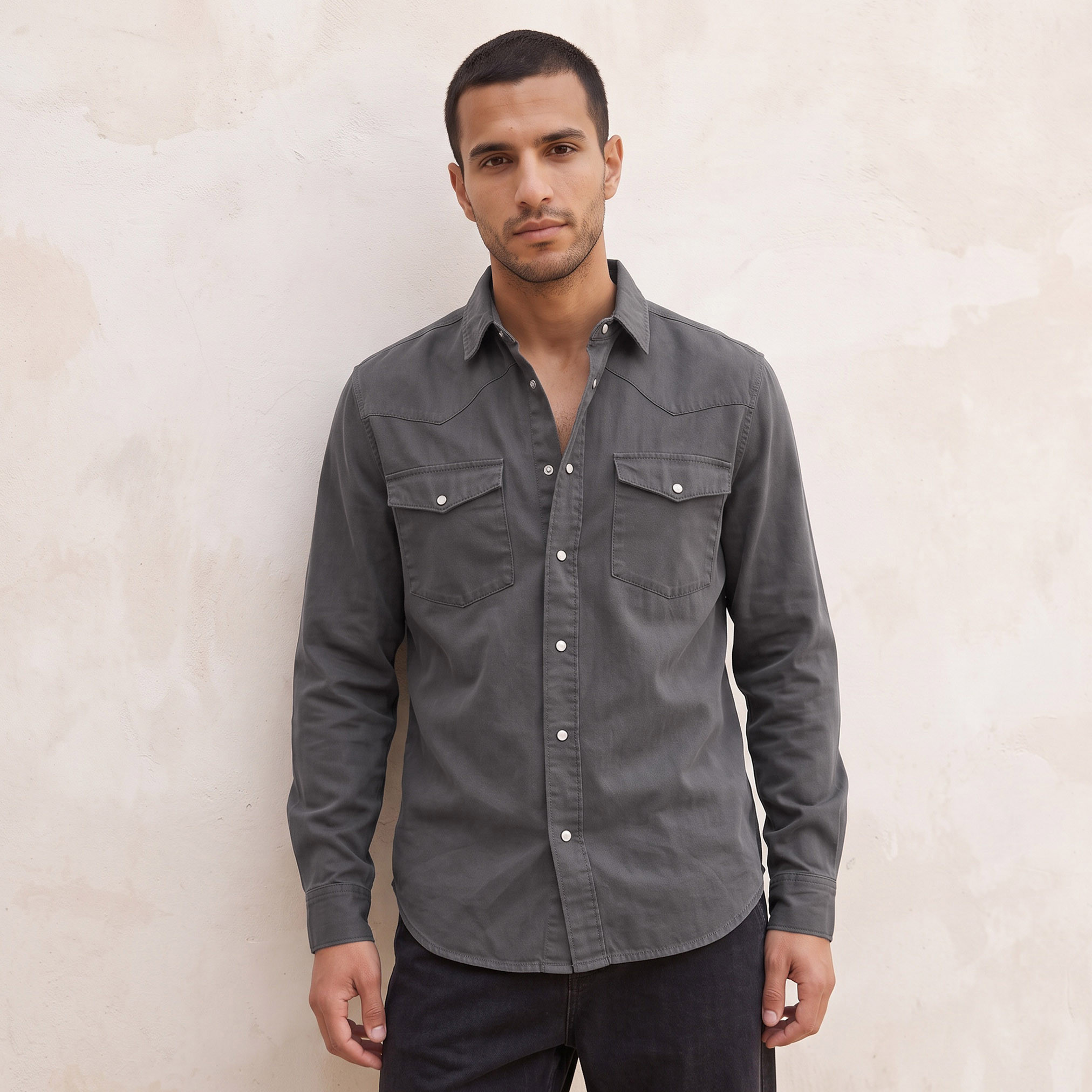 Splash Denim Regular Fit Denim Shirt-men-clothing-shirts-image-2