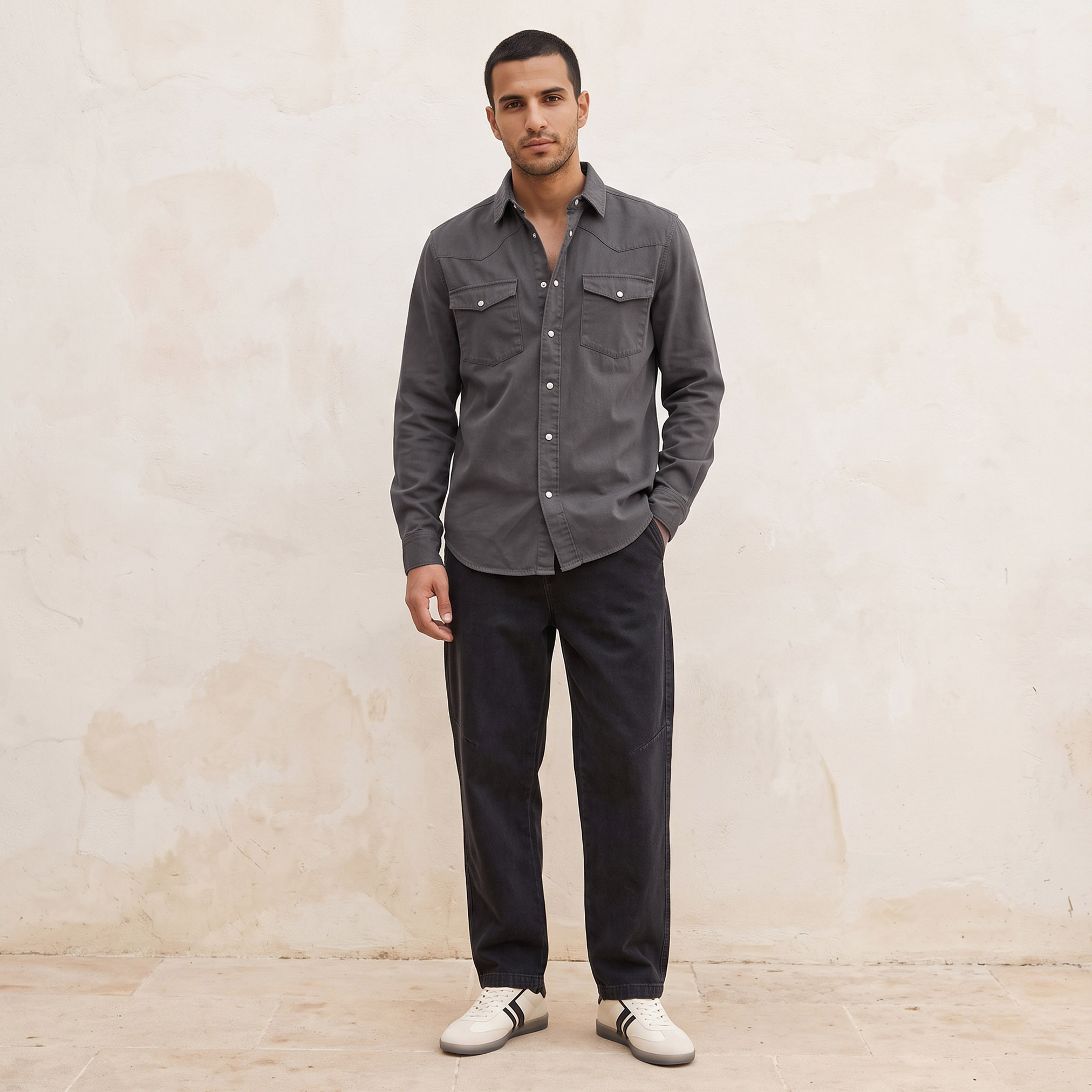 Splash Denim Regular Fit Denim Shirt-men-clothing-shirts-image-4