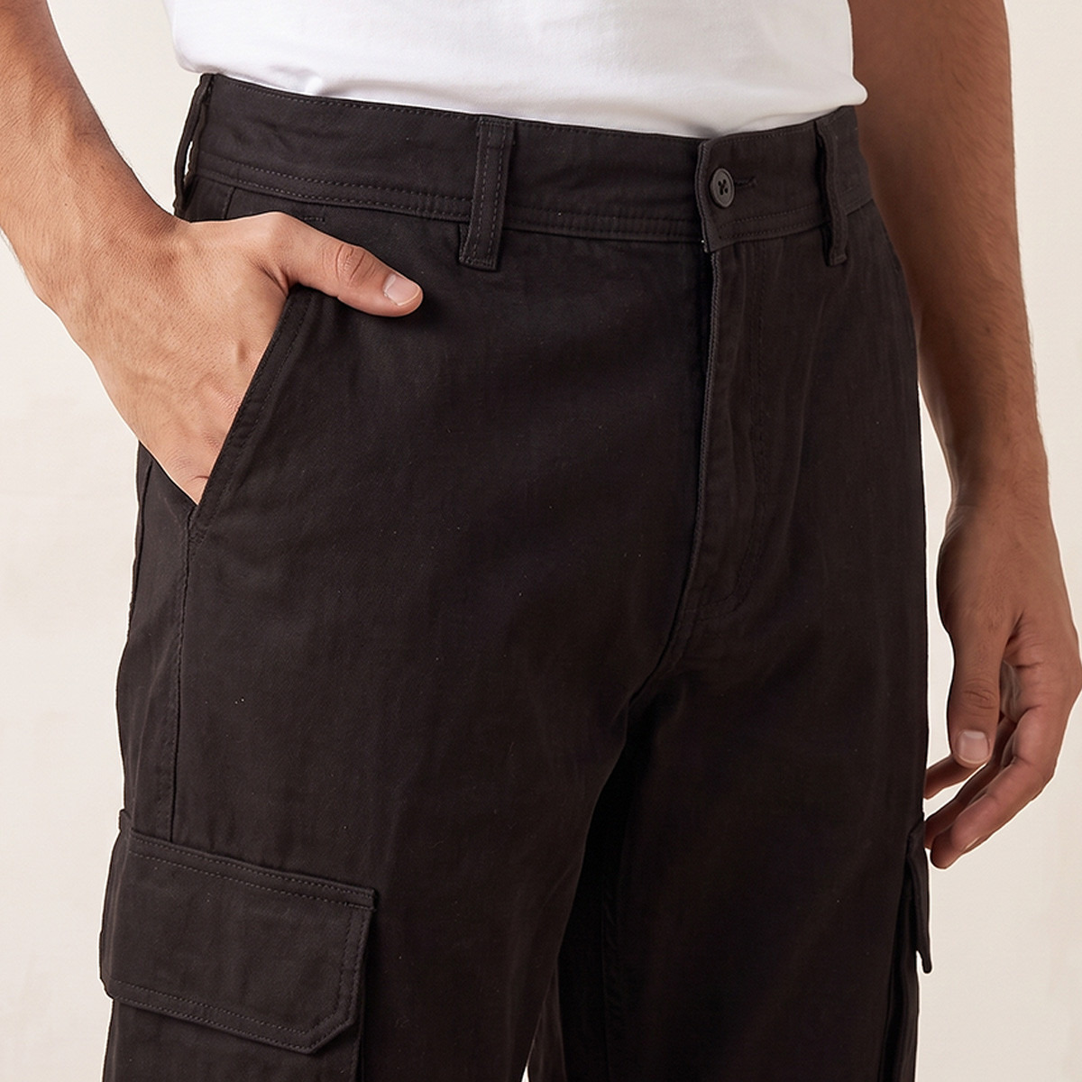 Splash Denim Relaxed Fit Cargo Jeans-men-clothing-jeans-image-4