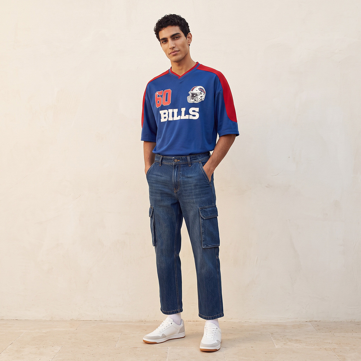 Splash Denim Relaxed Fit Cargo Jeans-men-clothing-jeans-image-2
