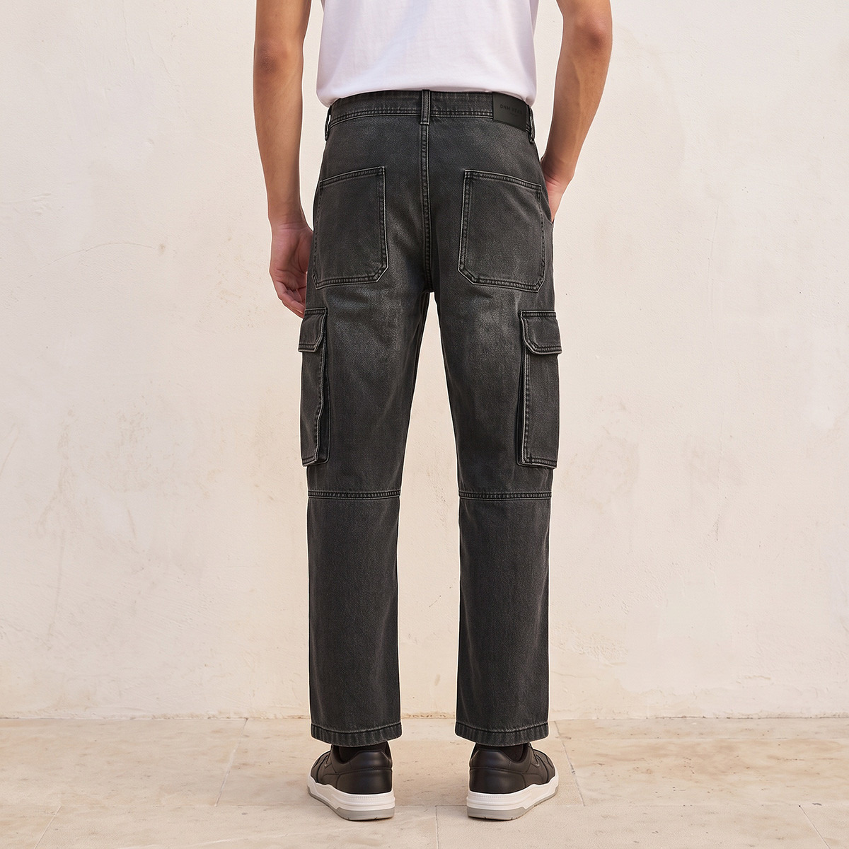 Splash Denim Relaxed Fit Cargo Jeans-men-clothing-jeans-image-3