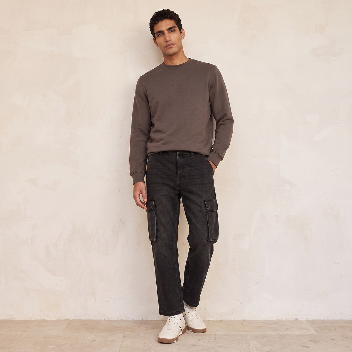 Splash Denim Regular Fit Cargo Jeans-men-clothing-jeans-image-2