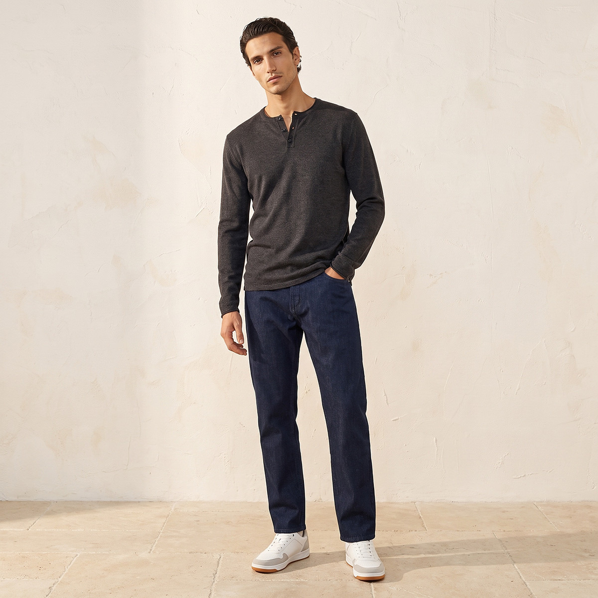 بنطلون جينز بقصة مستقيمة من سبلاش دينم-men-clothing-jeans-image-2