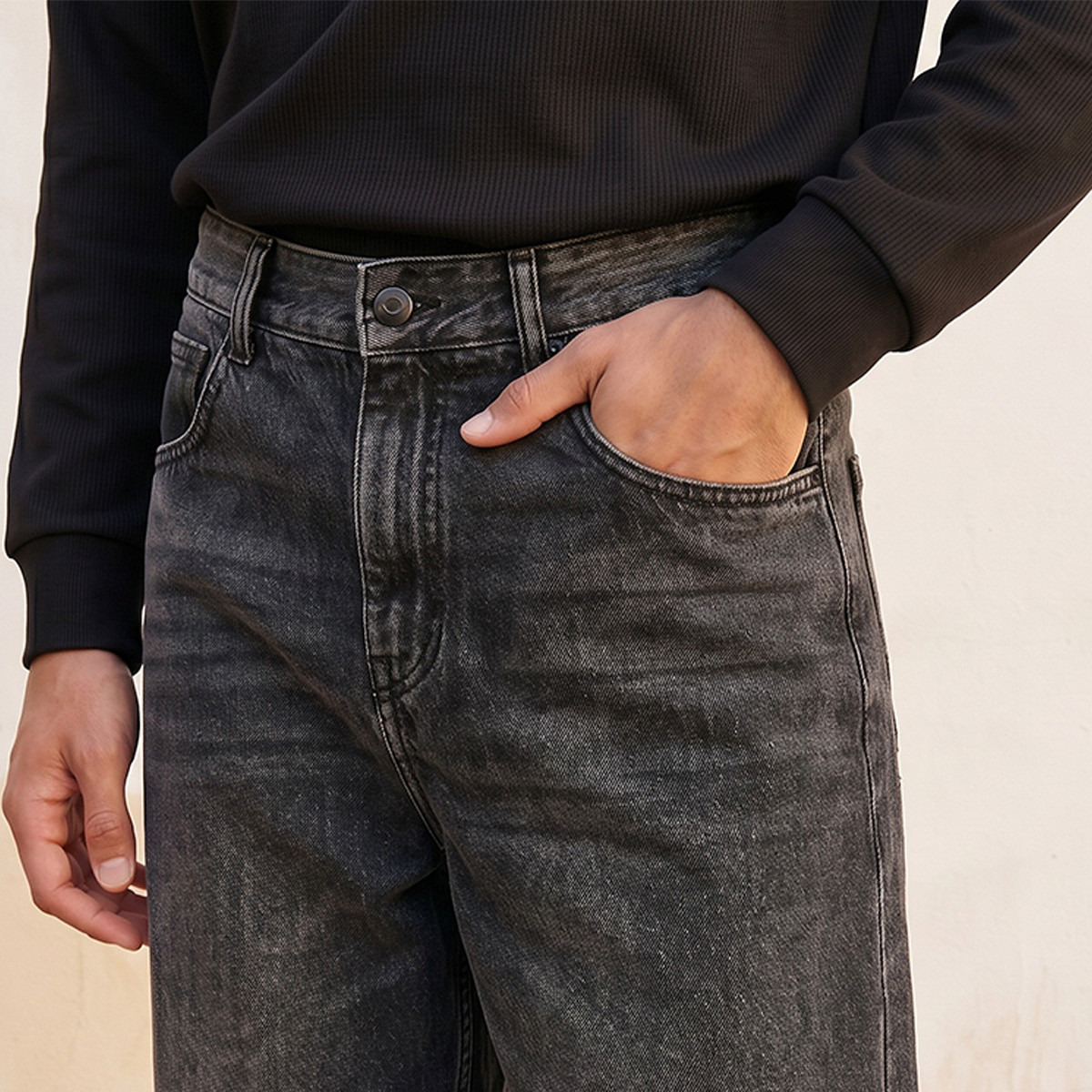 بنطلون جينز بقصّة باريل من سبلاش دنيم-men-clothing-jeans-image-5