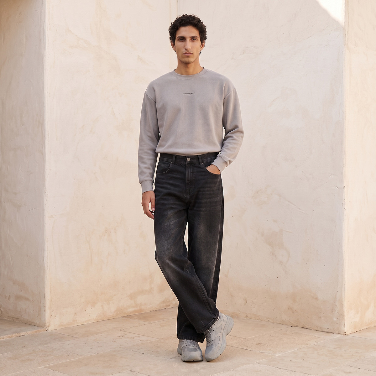 بنطلون جينز بقصّة باريل من سبلاش دنيم-men-clothing-jeans-image-3
