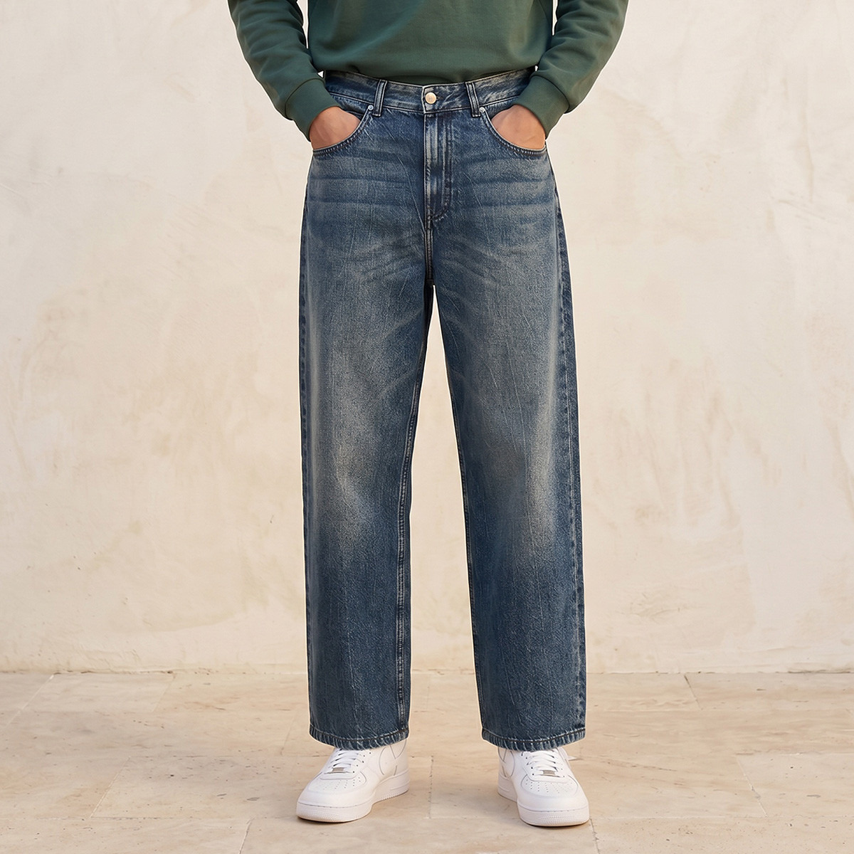 Splash Denim Barrel Fit Jeans-men-clothing-jeans-image-1