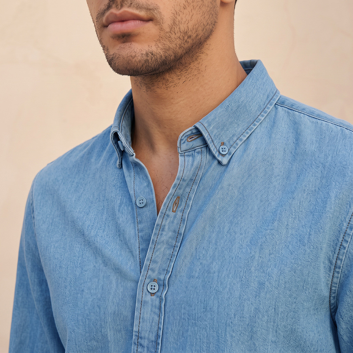 Splash Denim Regular Fit Cotton Shirt-men-clothing-shirts-image-5