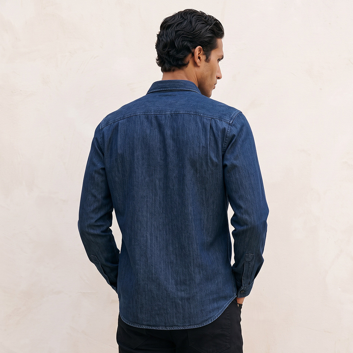 Splash Denim Regular Fit Cotton Shirt-men-clothing-shirts-image-3