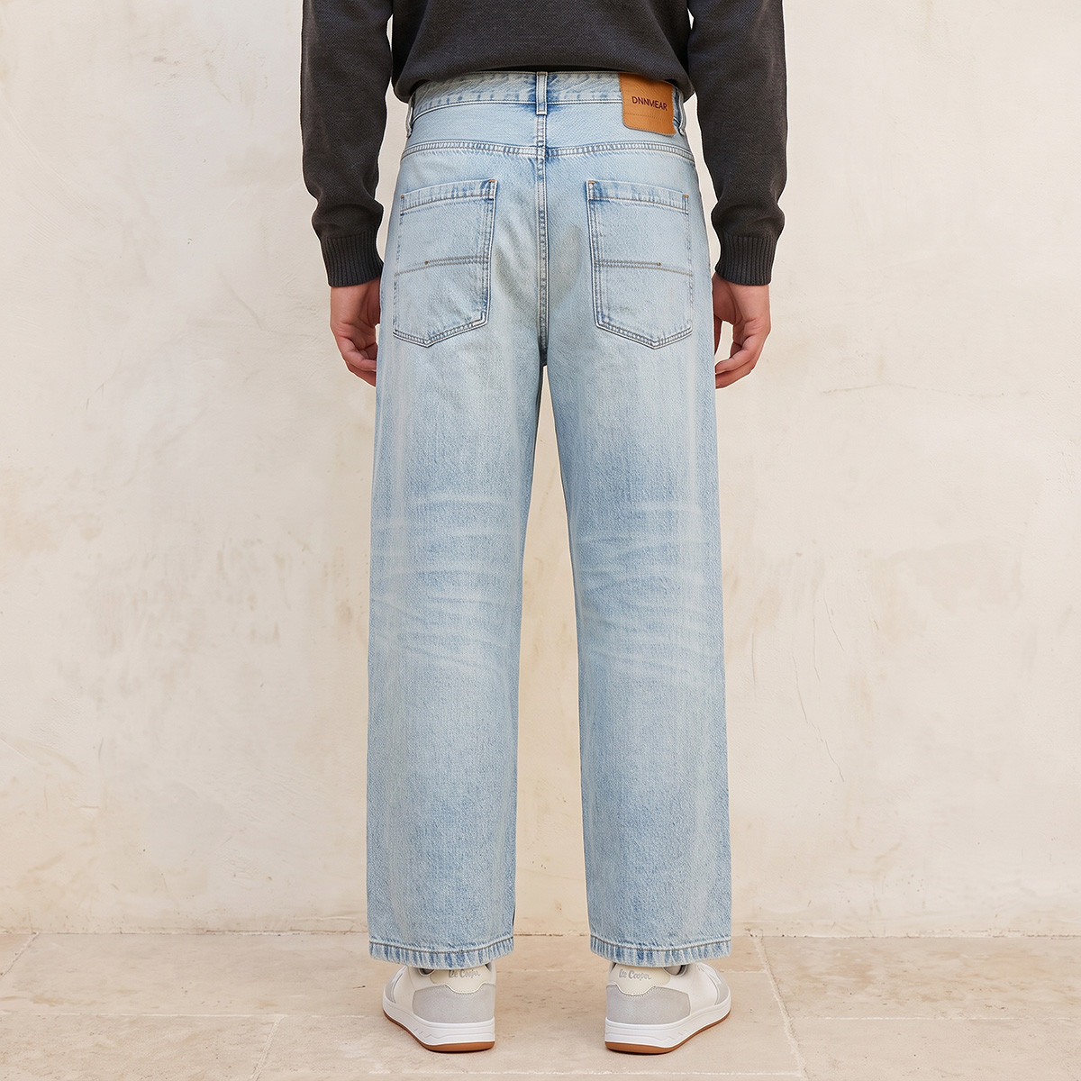 بنطلون جينز بخصر بزر وقصة سكايتر من سبلاش دينم-men-clothing-jeans-image-3
