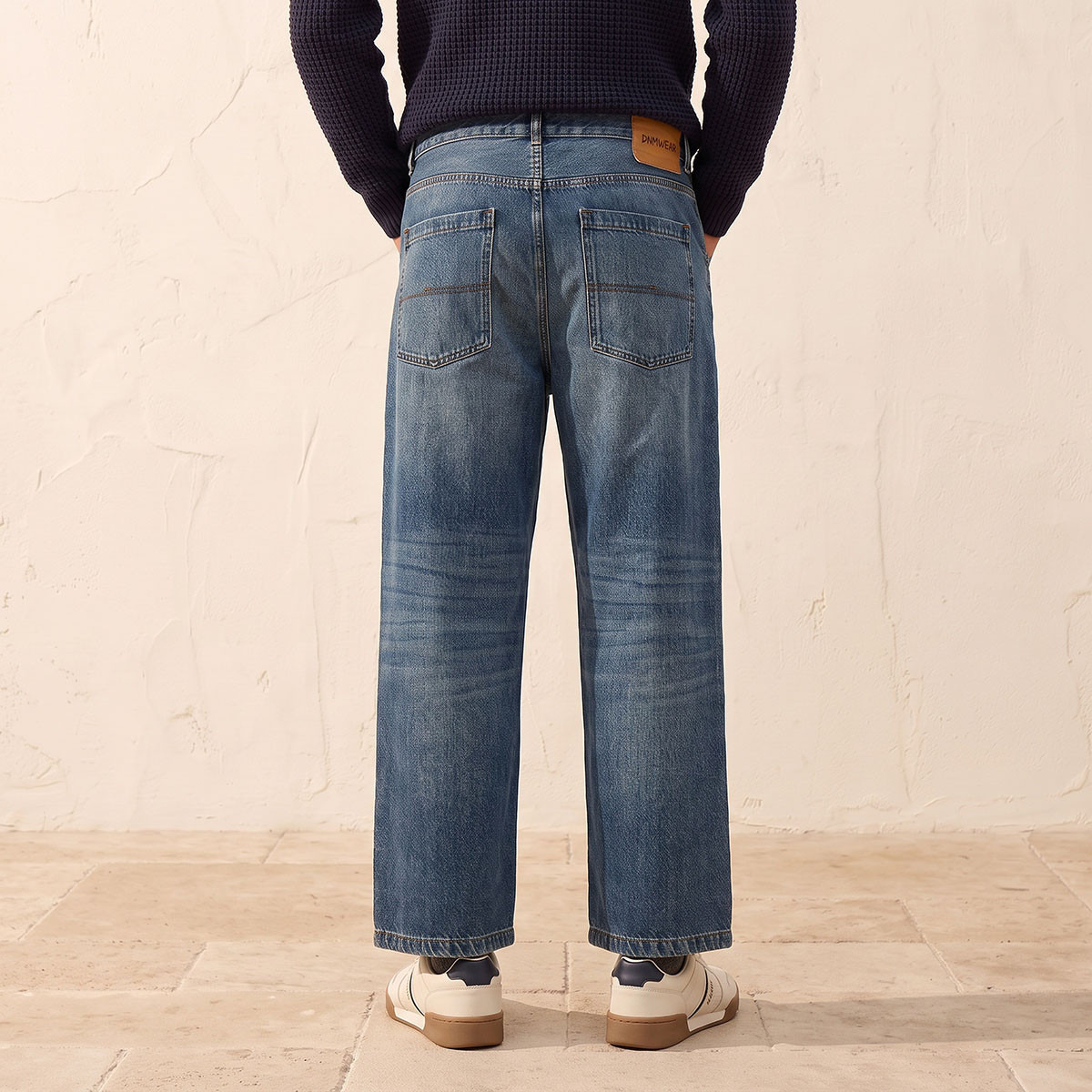 بنطلون جينز بخصر بزر وقصة سكايتر من سبلاش دينم-men-clothing-jeans-image-3