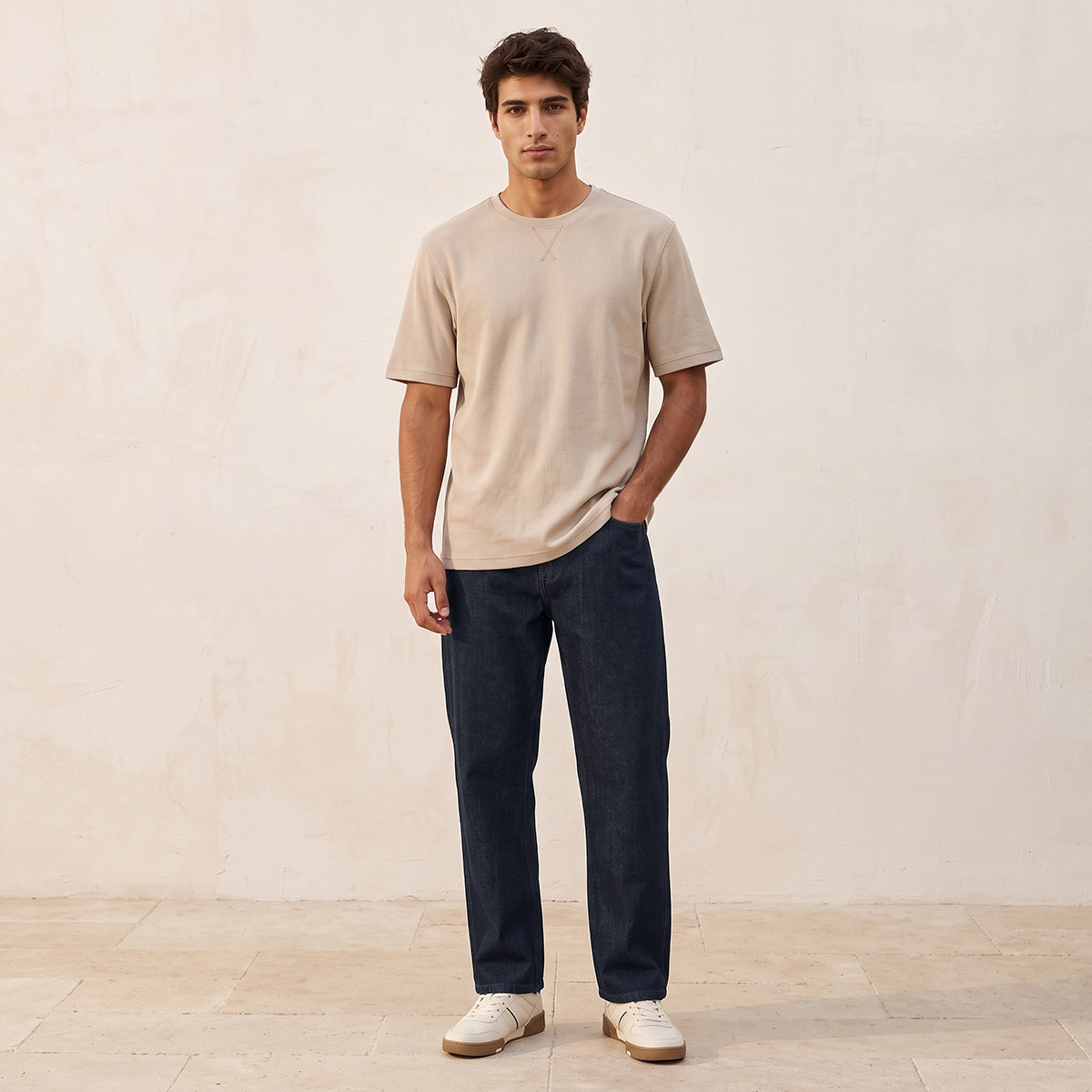 بنطلون جينز بقصة مستقيمة من سبلاش-men-clothing-jeans-image-2