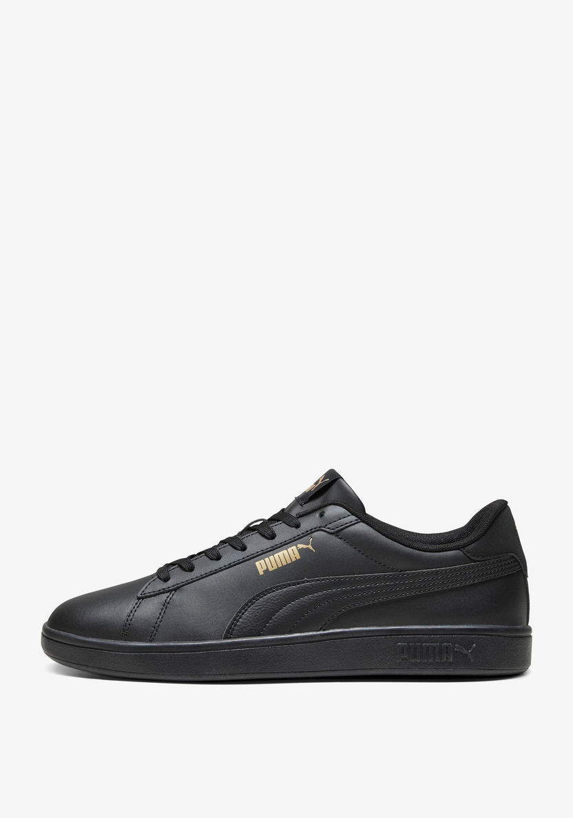 Puma Men's Logo Print Trainers with Panel Detail and Lace-Up Closure-Men%27s Sports Shoes-image-2