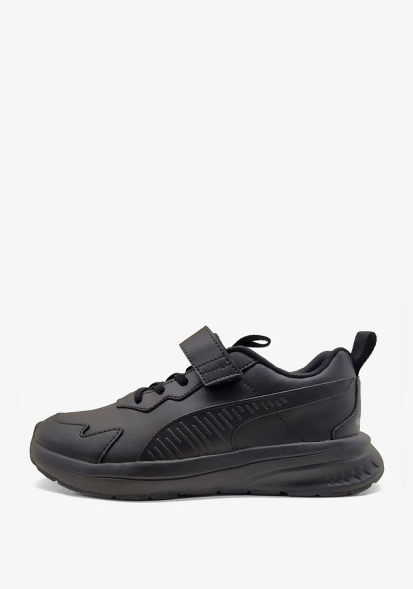 Puma Monotone Running Shoes with Hook and Loop Closure - EVOLVE RUN SL AC JR-Boy%27s Sports Shoes-image-0
